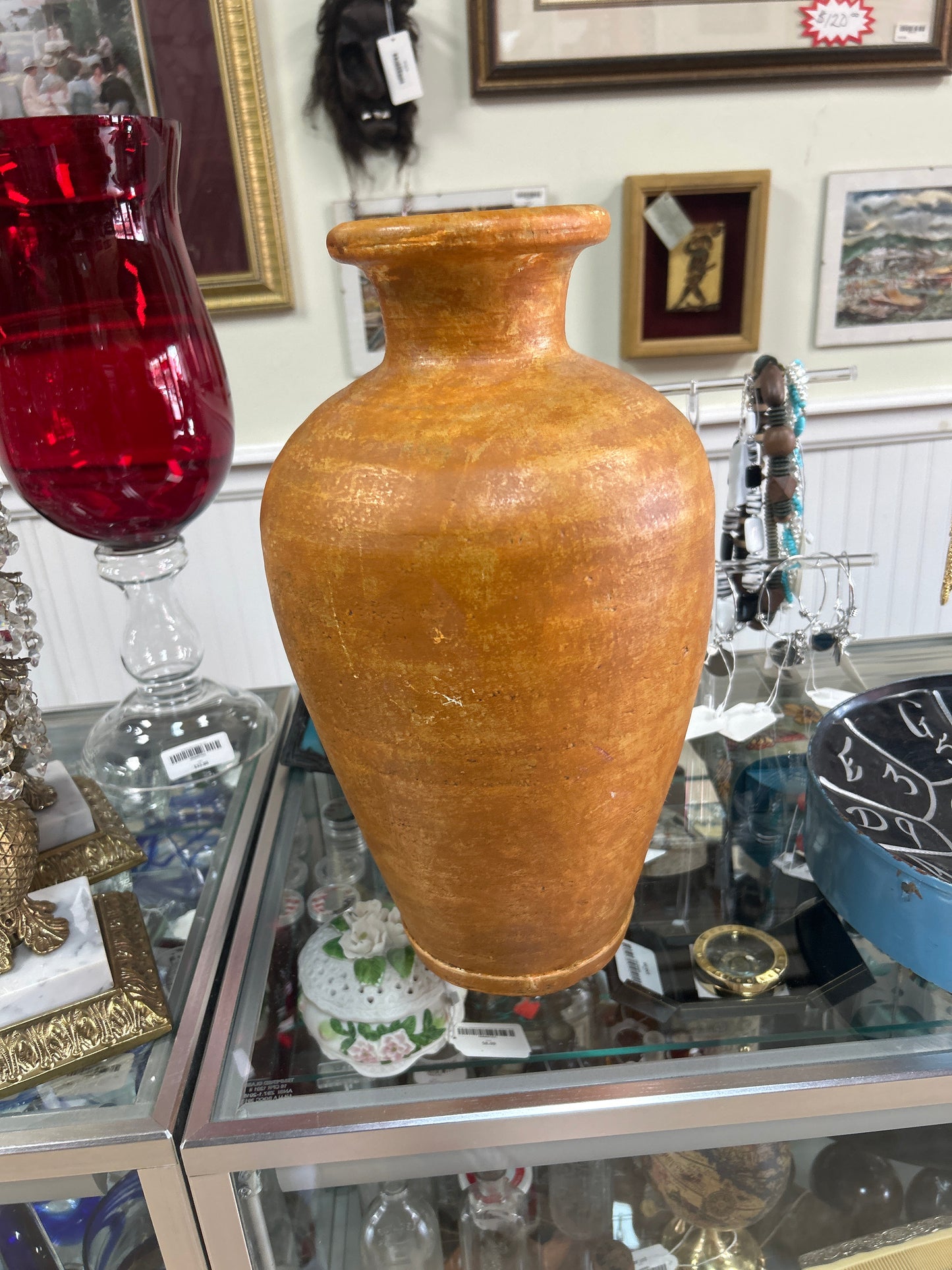 Vintage Vase 15.5” Handmade