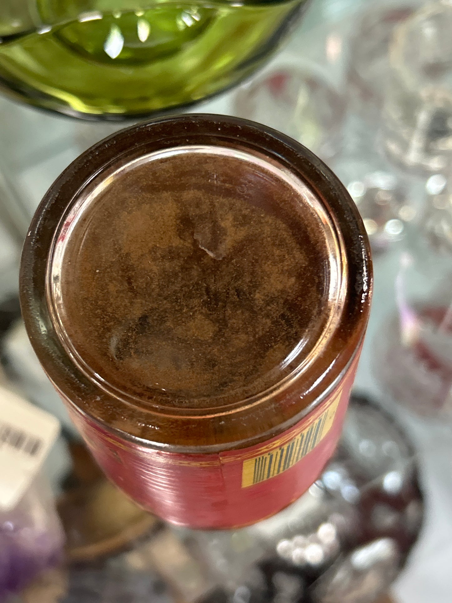VINTAGE W.E. GARRETT & SONS SWEET MILD SNUFF JAR PAPER LABEL 5.58oz