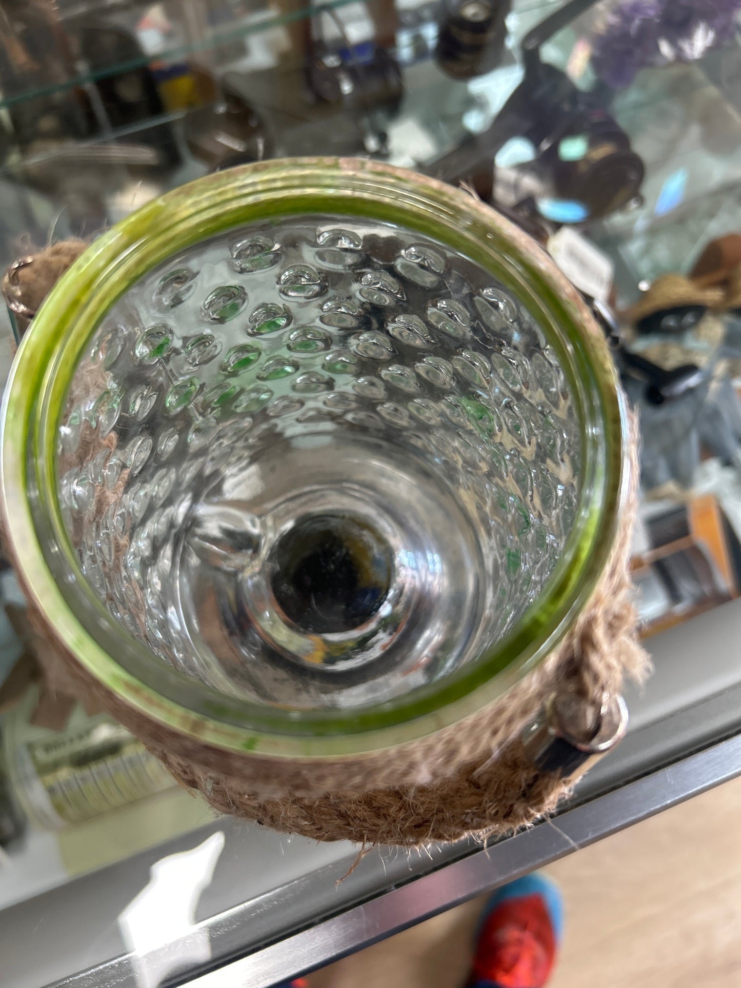 Jar w/rope handle
