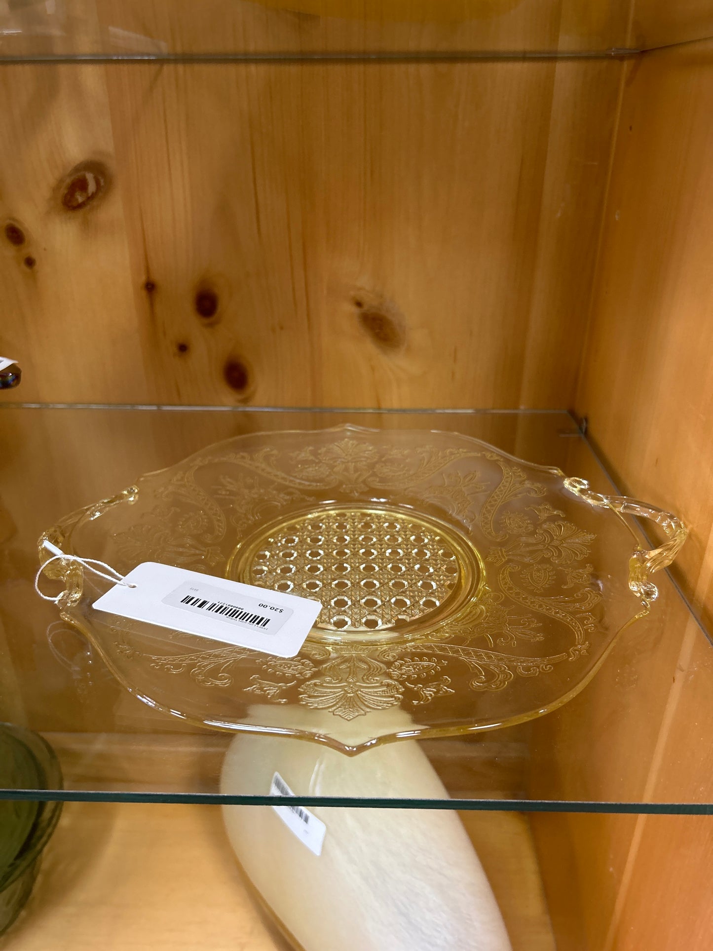 1930’s Lancaster Yellow Plate or Platter