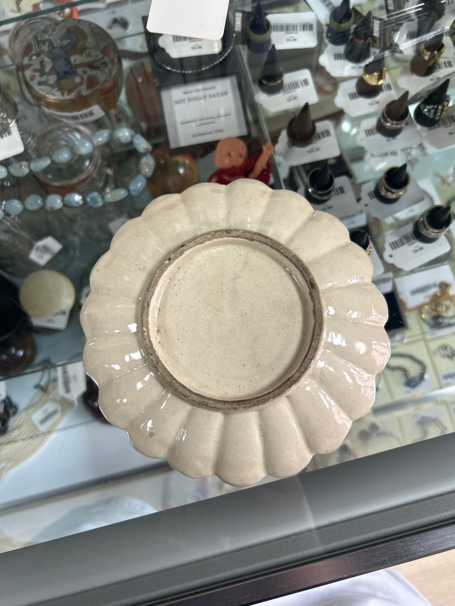 Antique Japanese Satsuma ware plate