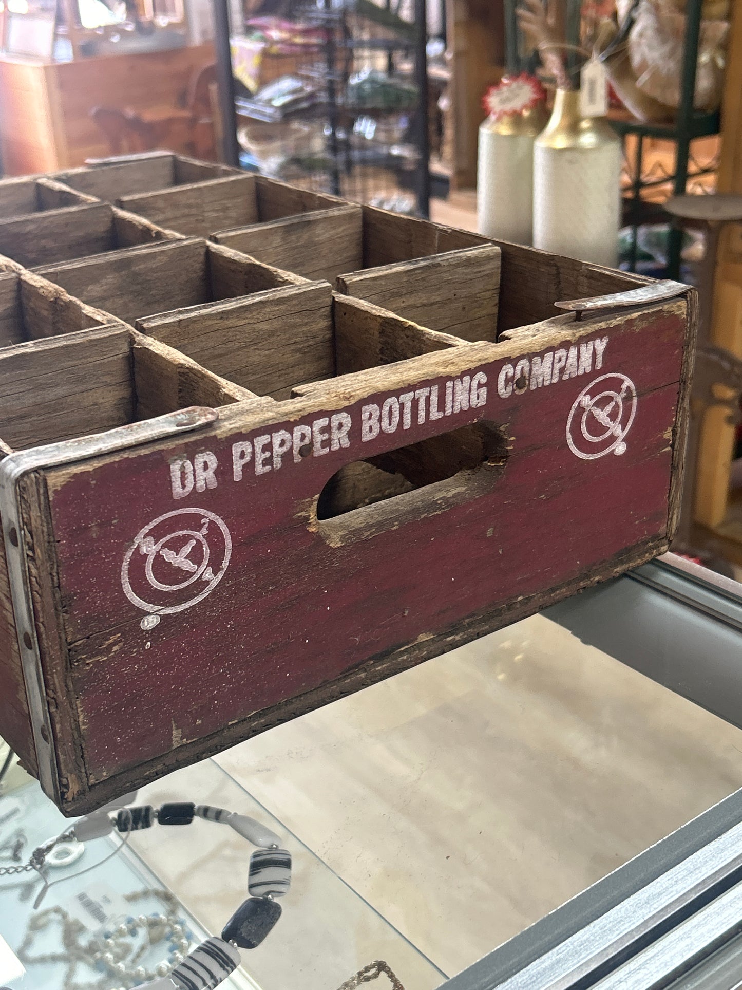 Vintage Dr Pepper crate (well used). Rare