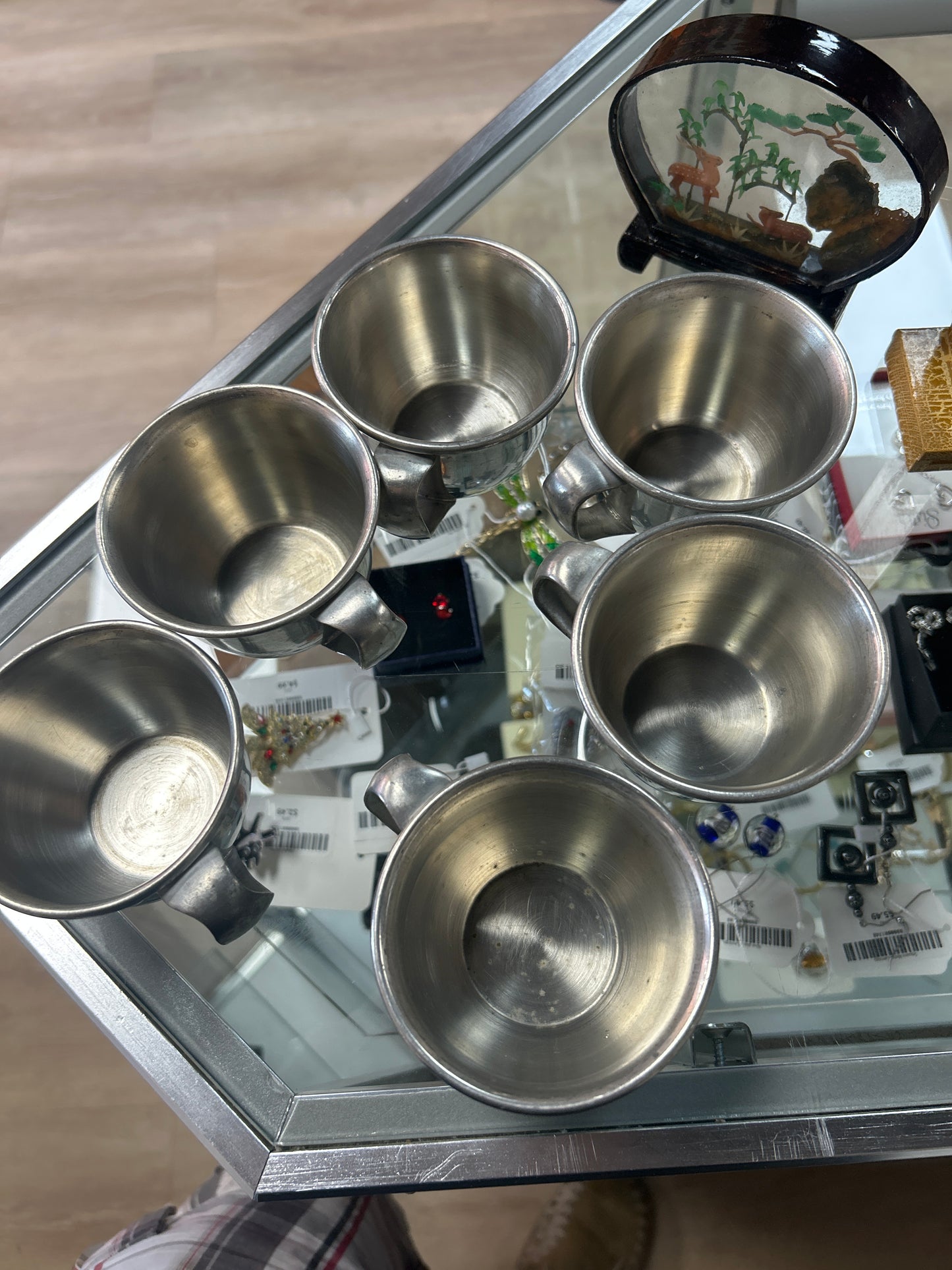 Woodbury Pewter Early American Child's Cup 6 Set