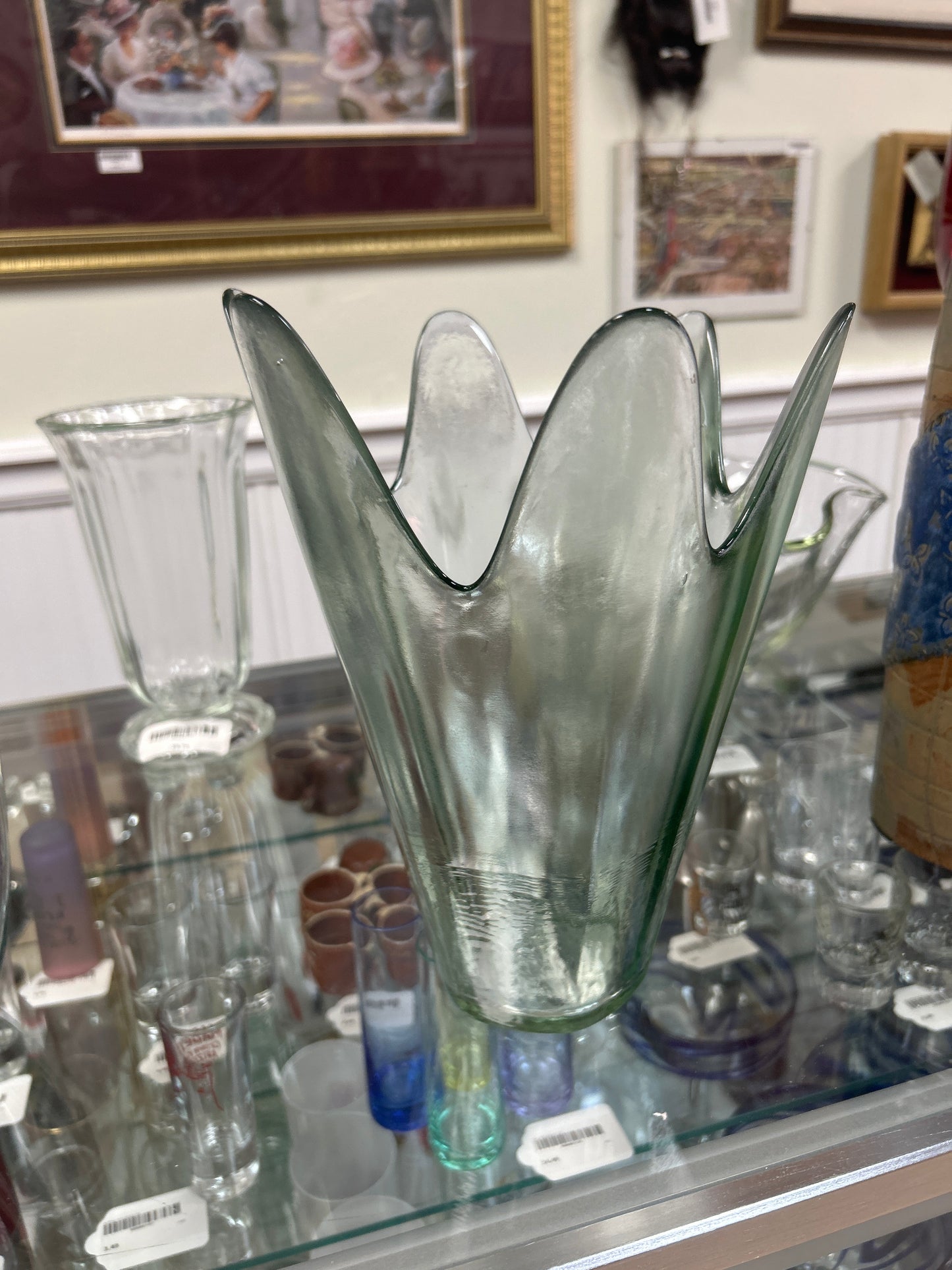 Glass Vase (different) 10.5”