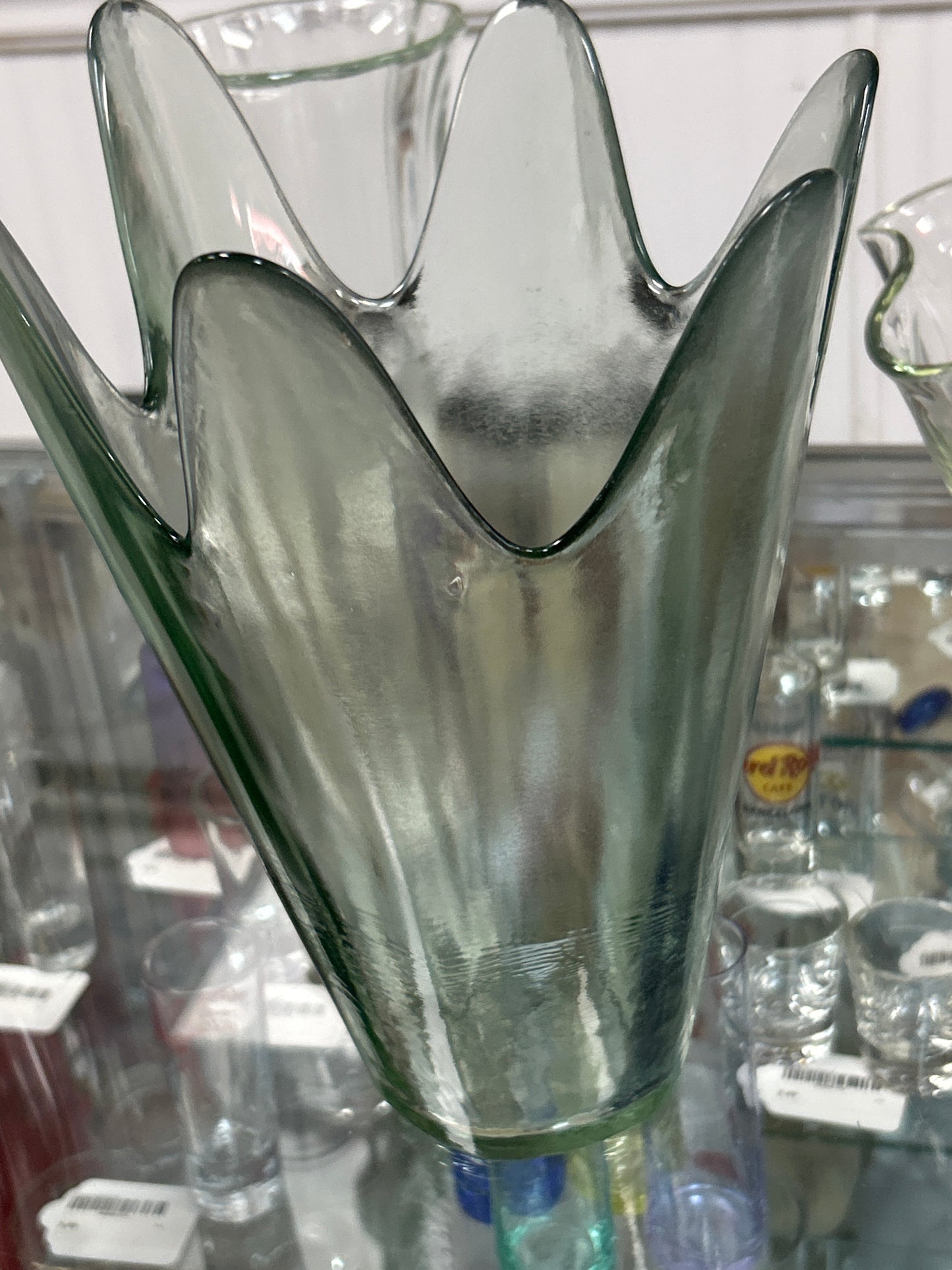 Glass Vase (different) 10.5”