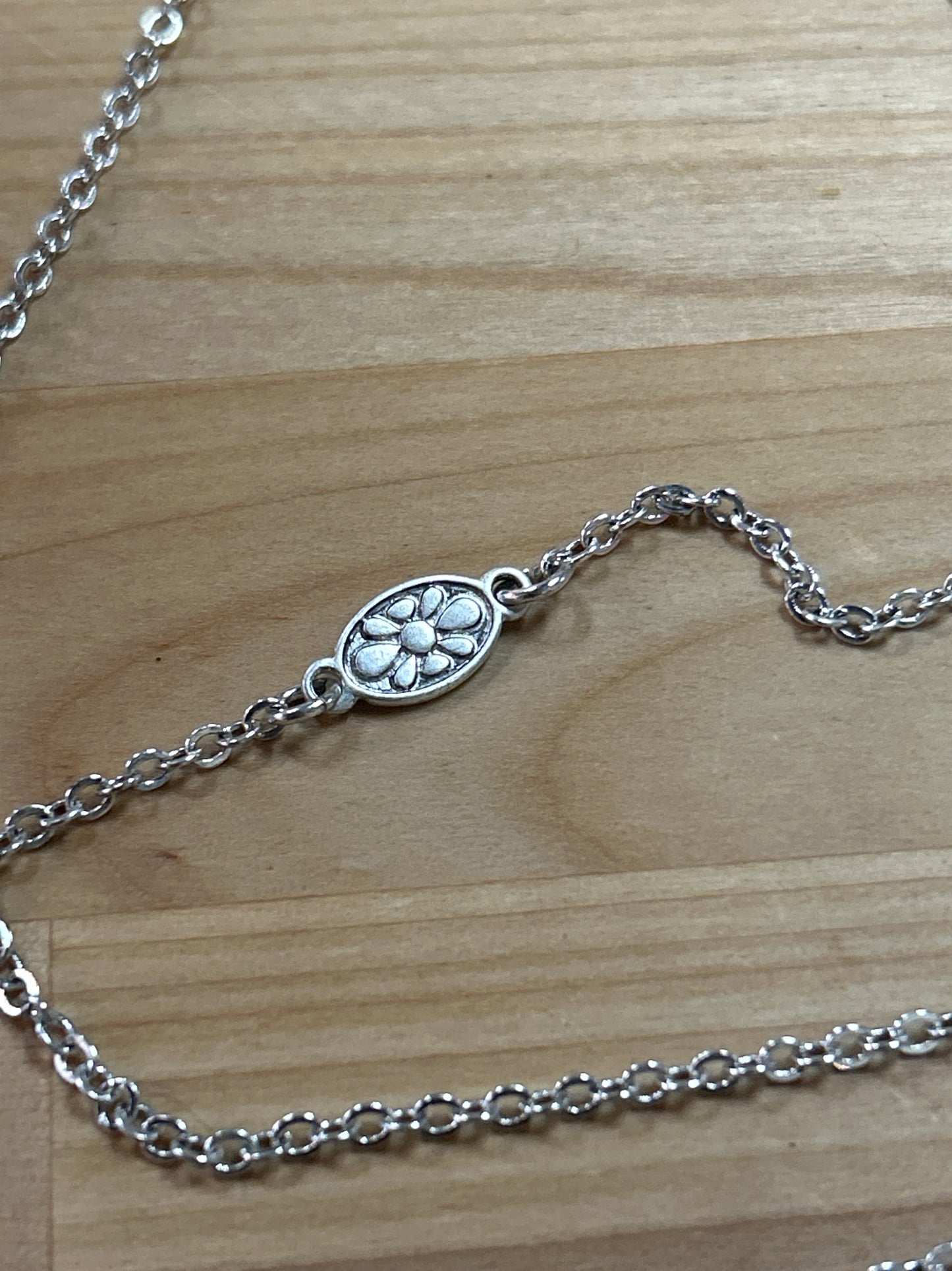2 Flower on Necklace 43025-5