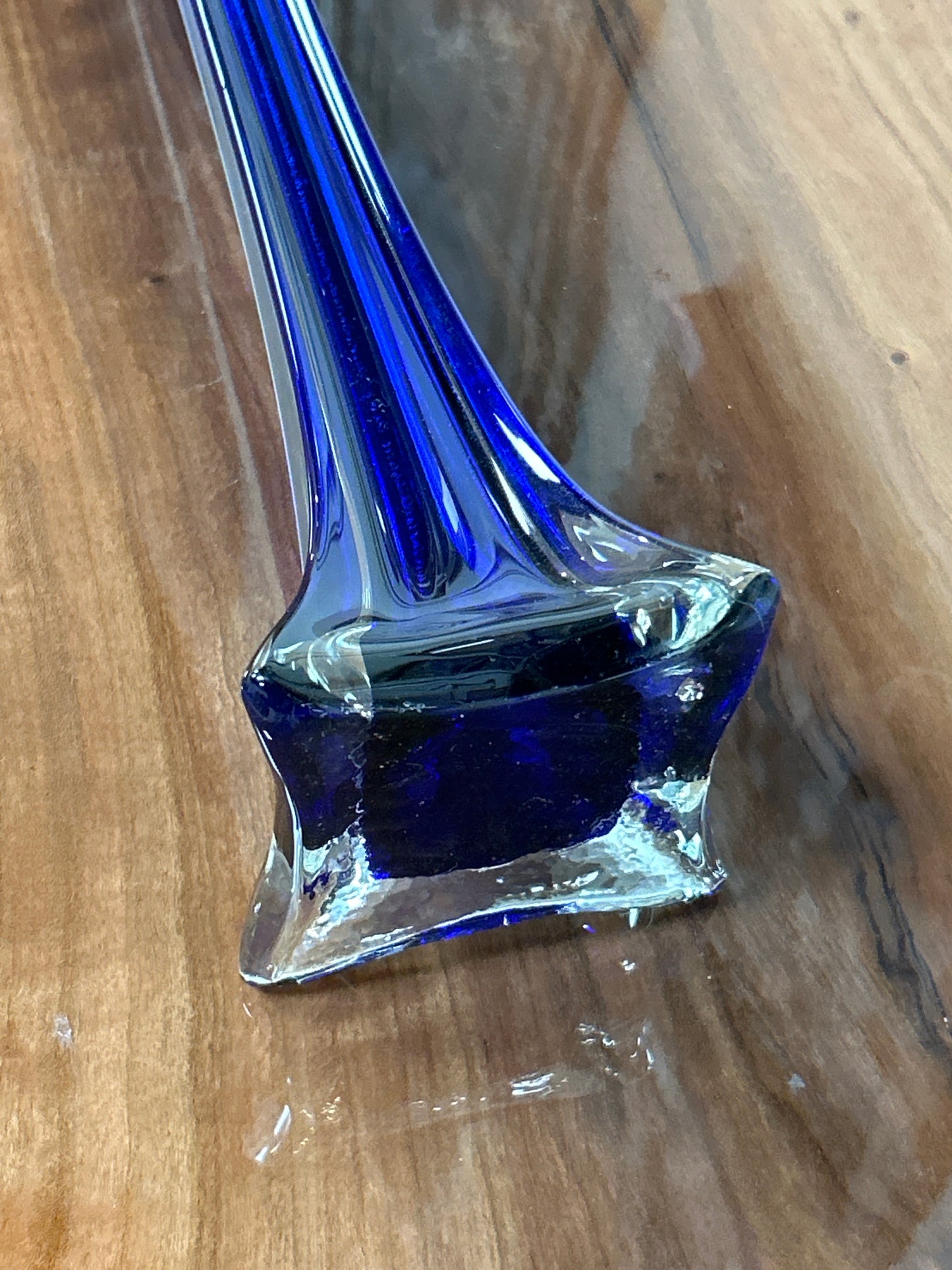 Cobalt Blue Glass Vase 19.5”