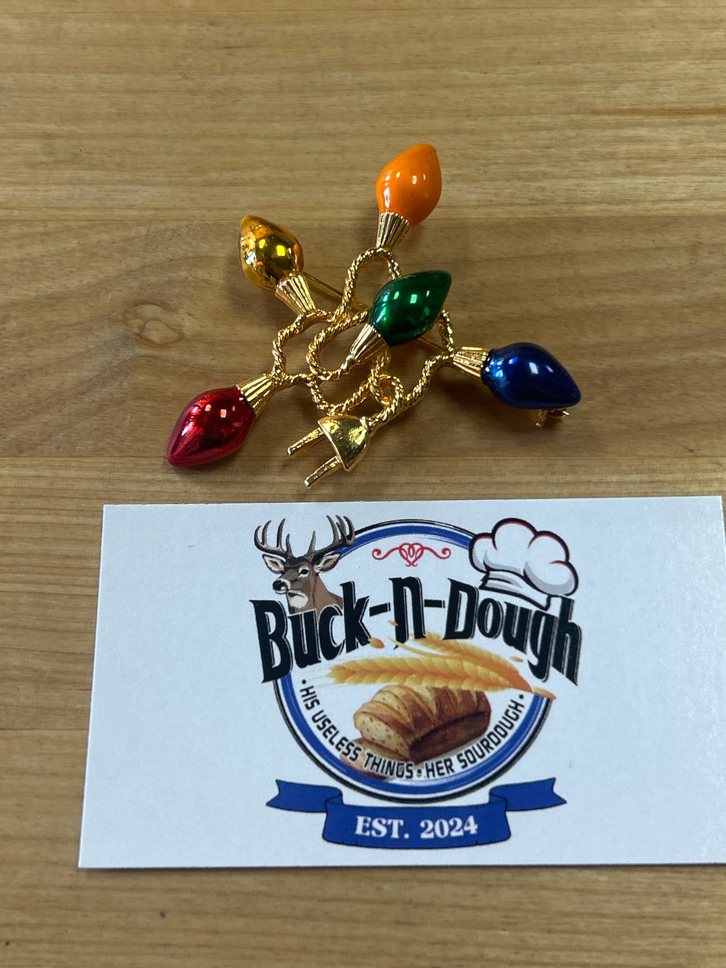 Vintage Enamel Light Pin Brooch