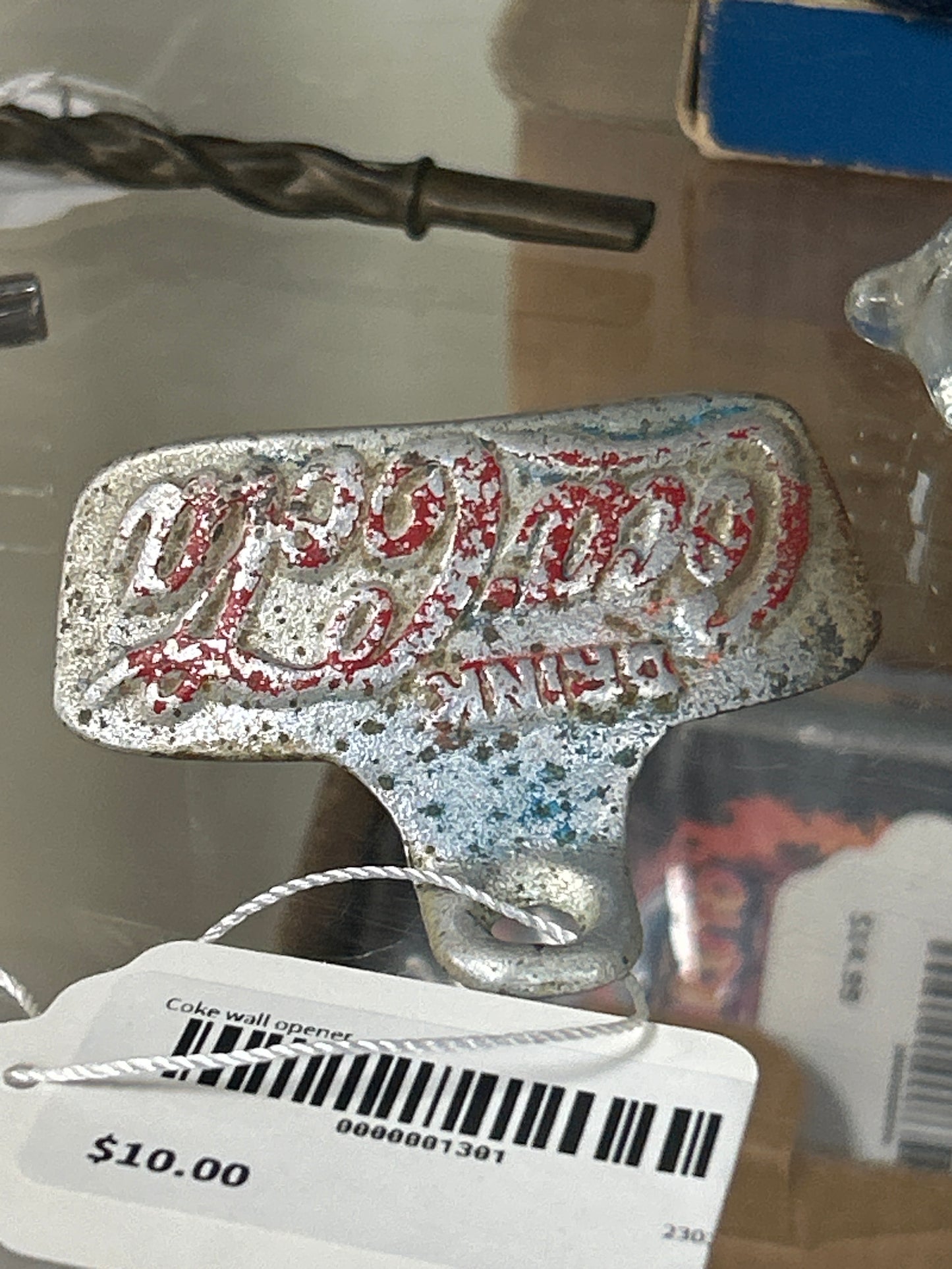 Vintage Coca-Cola Coke wall opener 1943 thru 1975