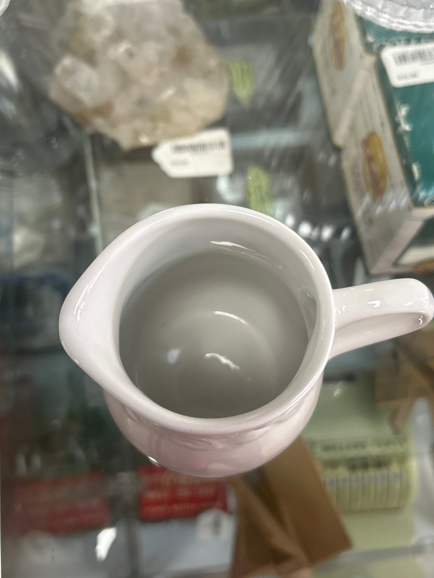 Vintage Gibson Ceramic White Creamer - 4"