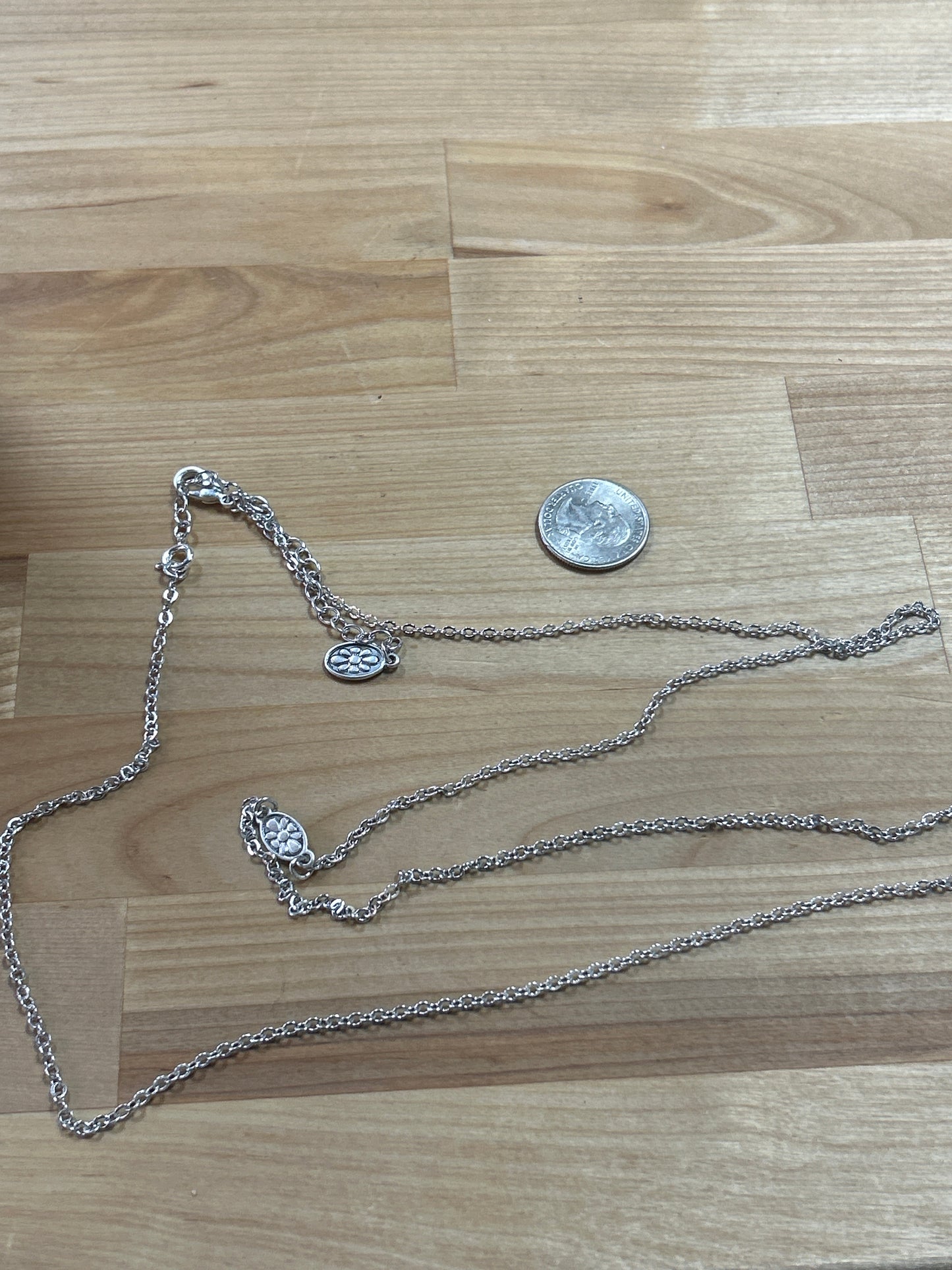 2 Flower on Necklace 43025-5