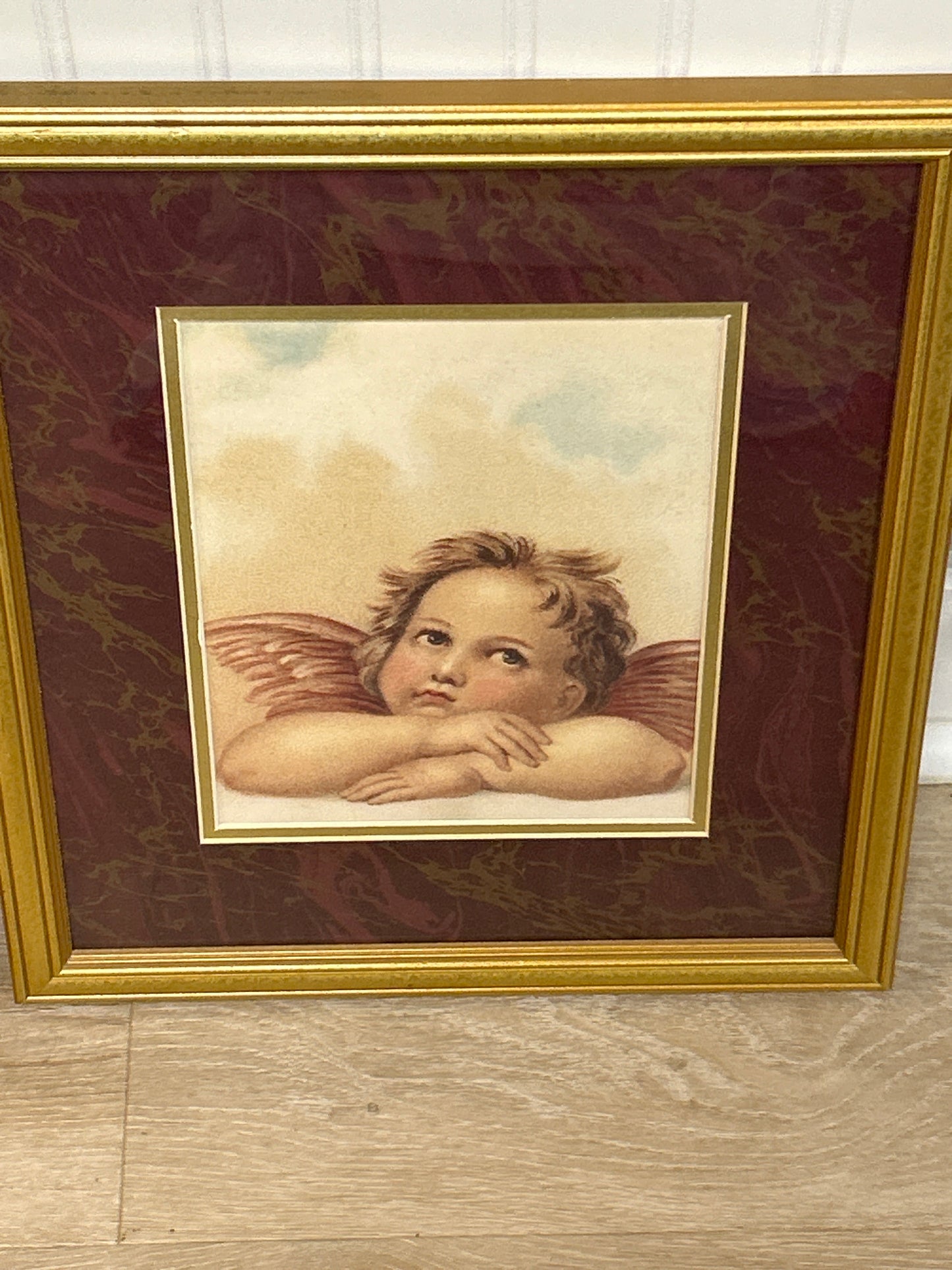 Framed and matted angel art #3