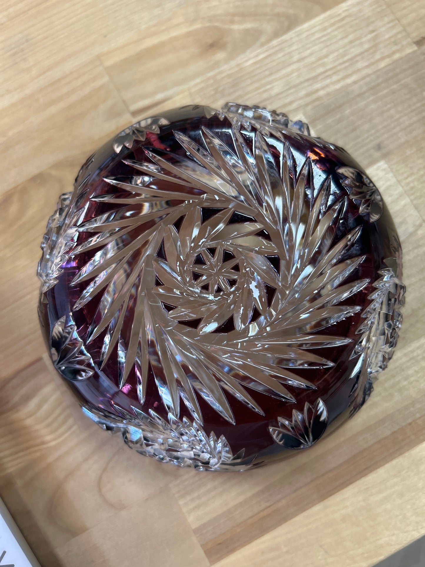 Vintage German H&K Hand Cut Crystal Bowl