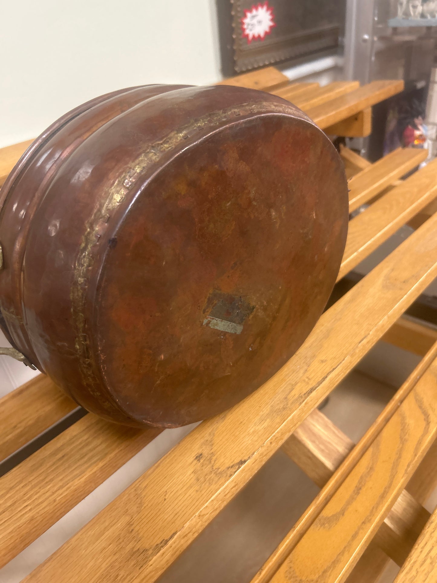 Antique Copper Bowl (repaired on handle)