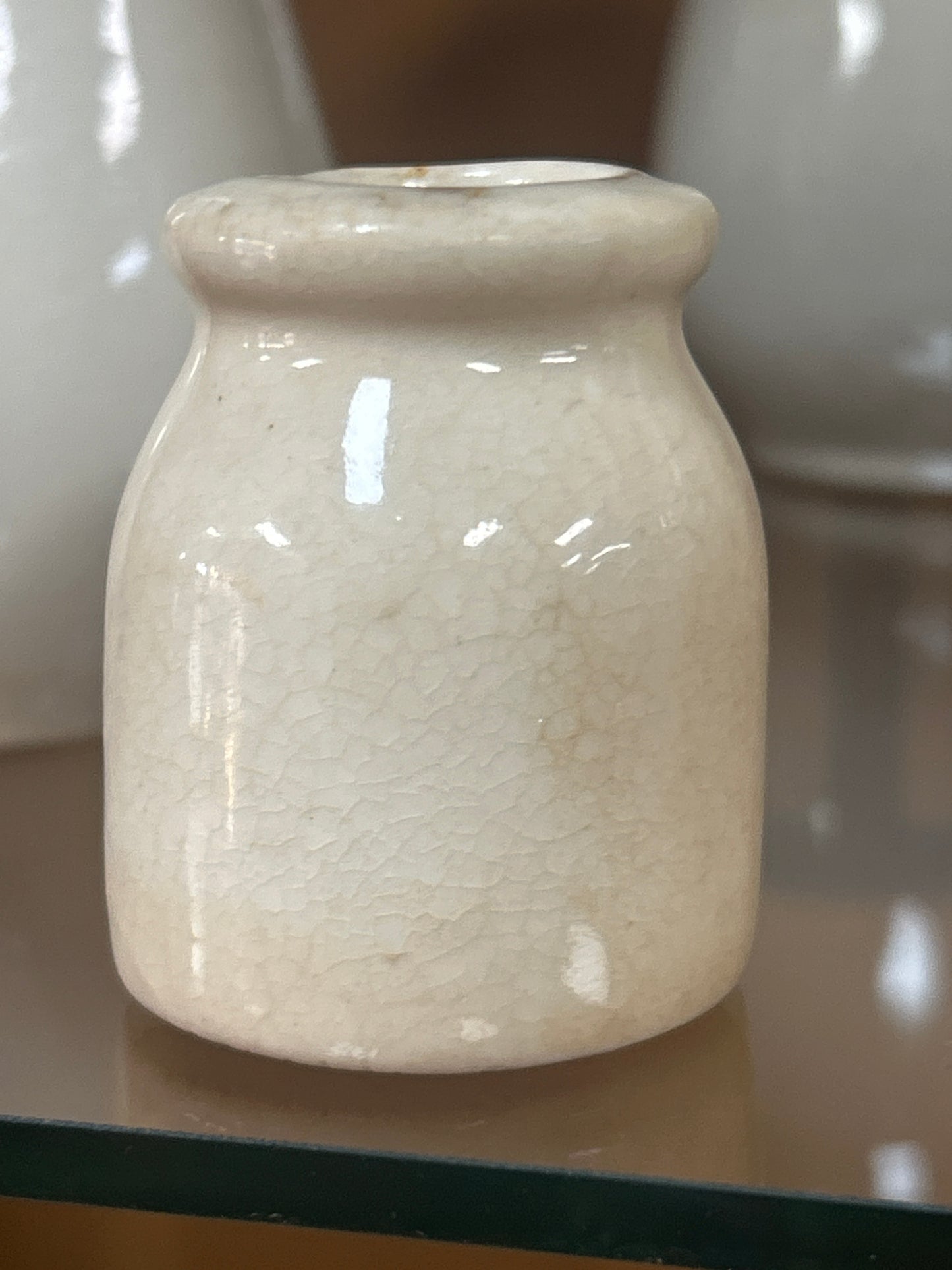 Vintage/Antique toothpick holder unmarked w/ grazing and patina