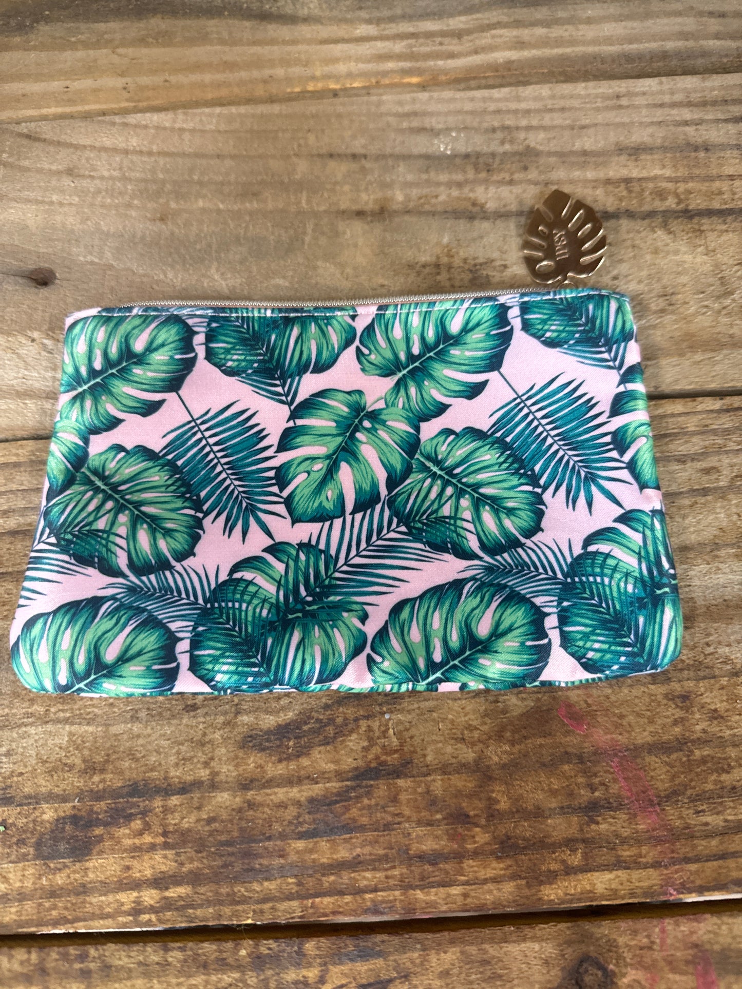 Ipsy Makeup Bag Only Pink Leafs
