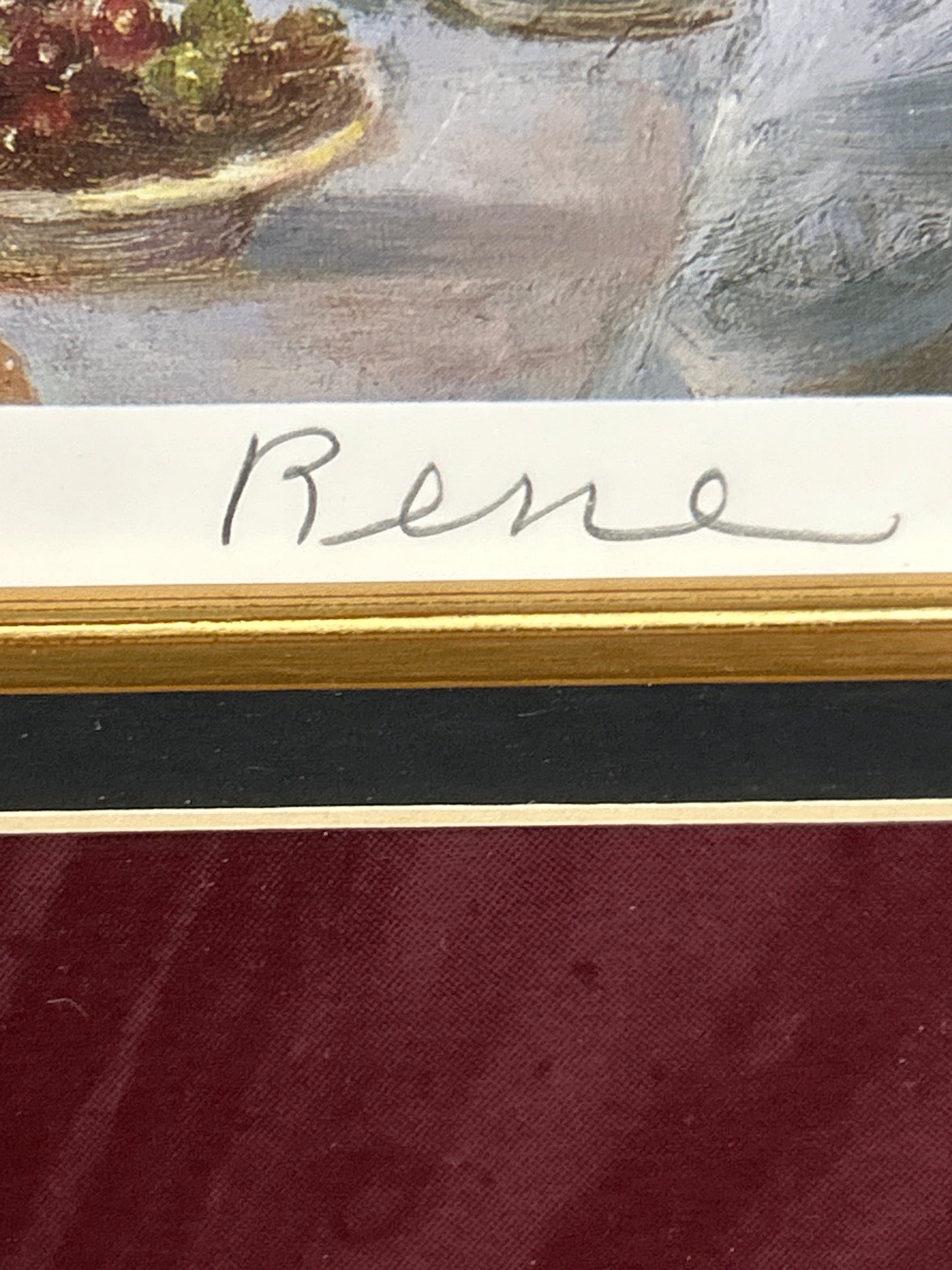 Renee Morse "High Noon Pleasures of Parisians" Hand Signed Limited Edition 474/2500 Framed and Matted