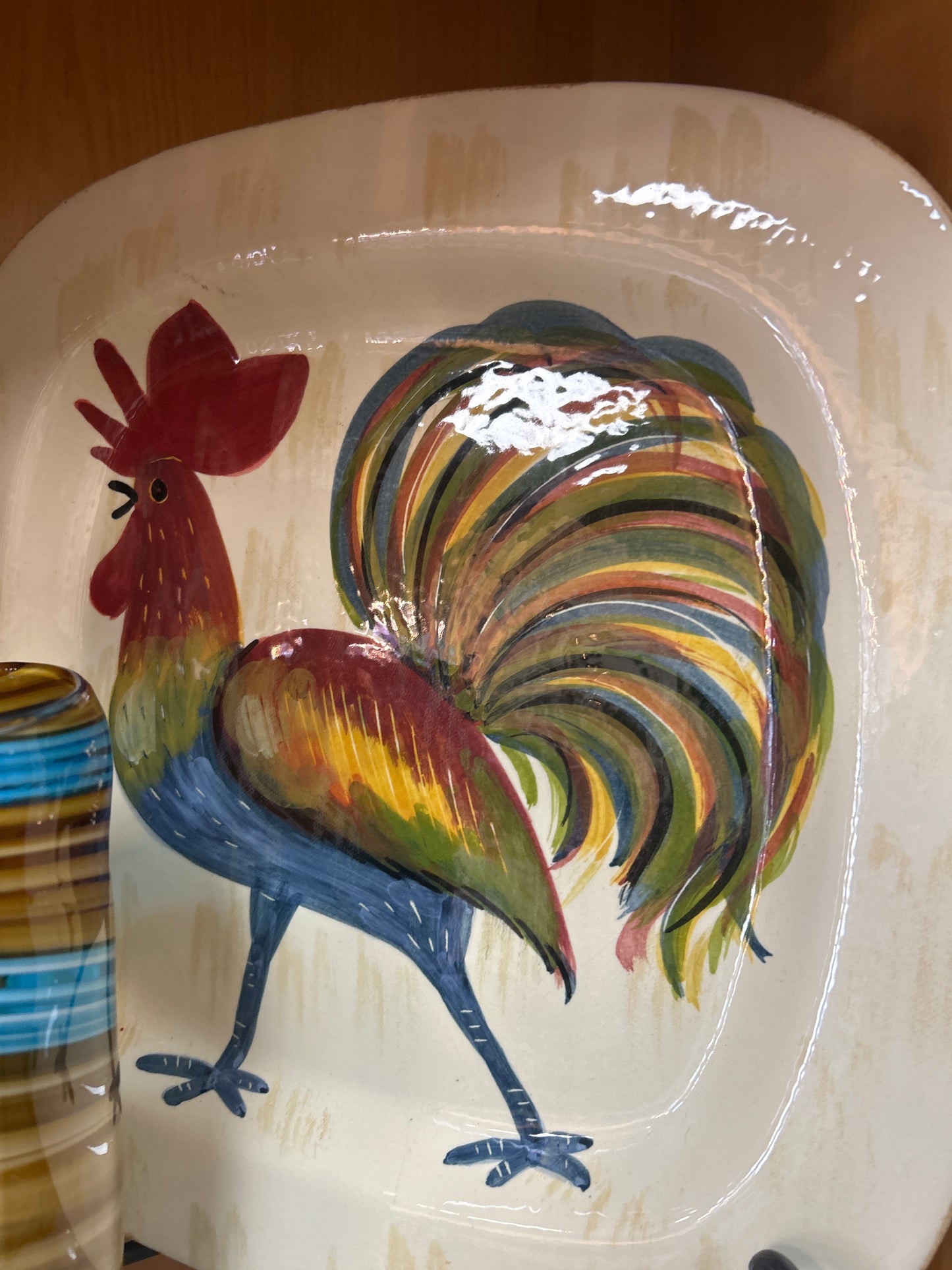 Chicken Plate (handmade Italy) with stand