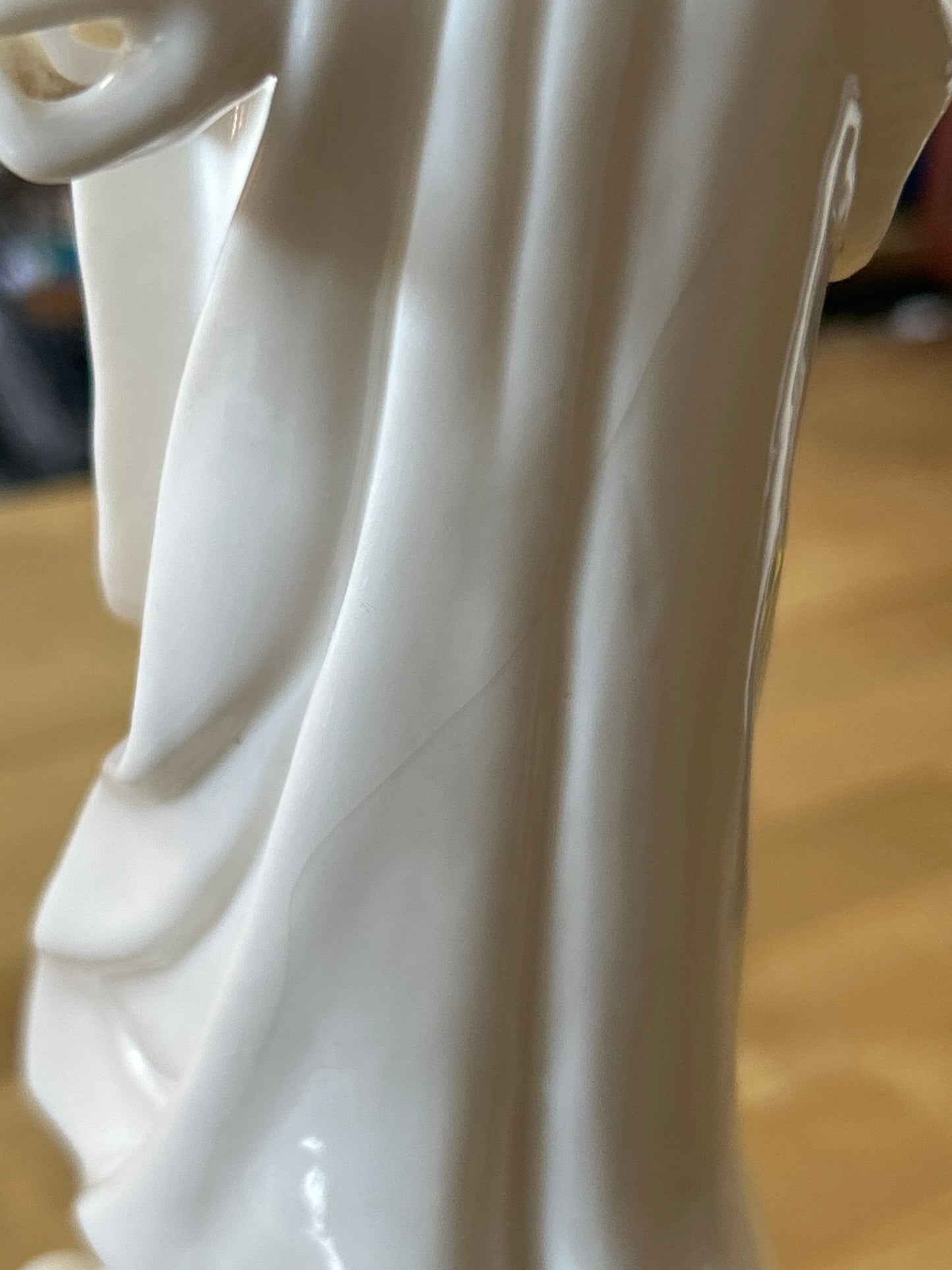 Vintage Toyo Blanc De Chine Porcelain Geisha Figurine 15"