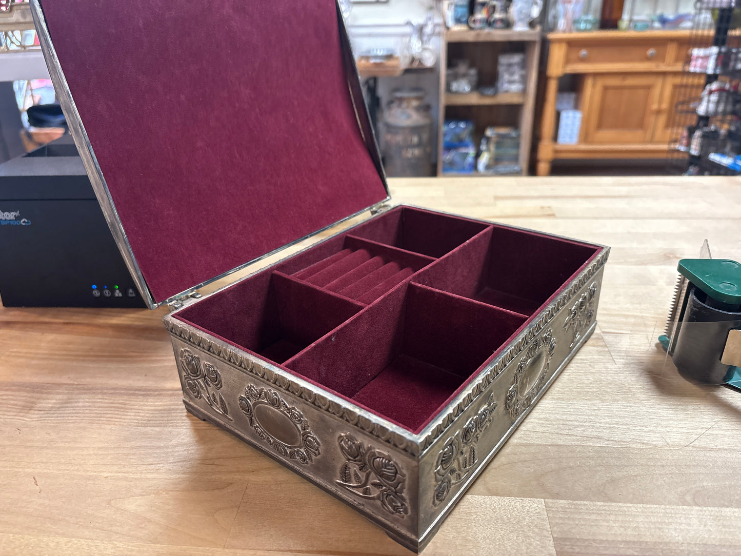Godinger silver-plated jewelry box