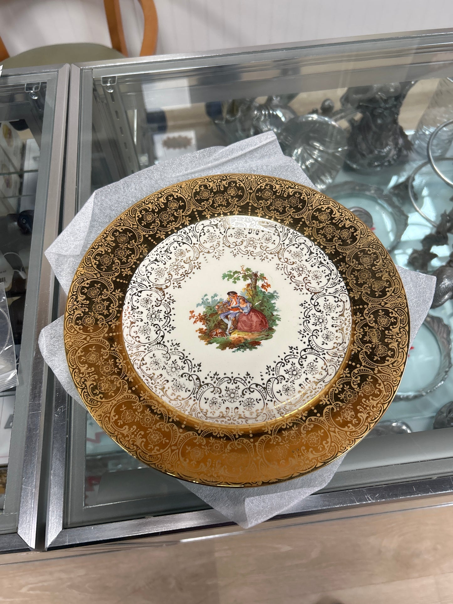 22k Plated Dinner Plates (set of 12)