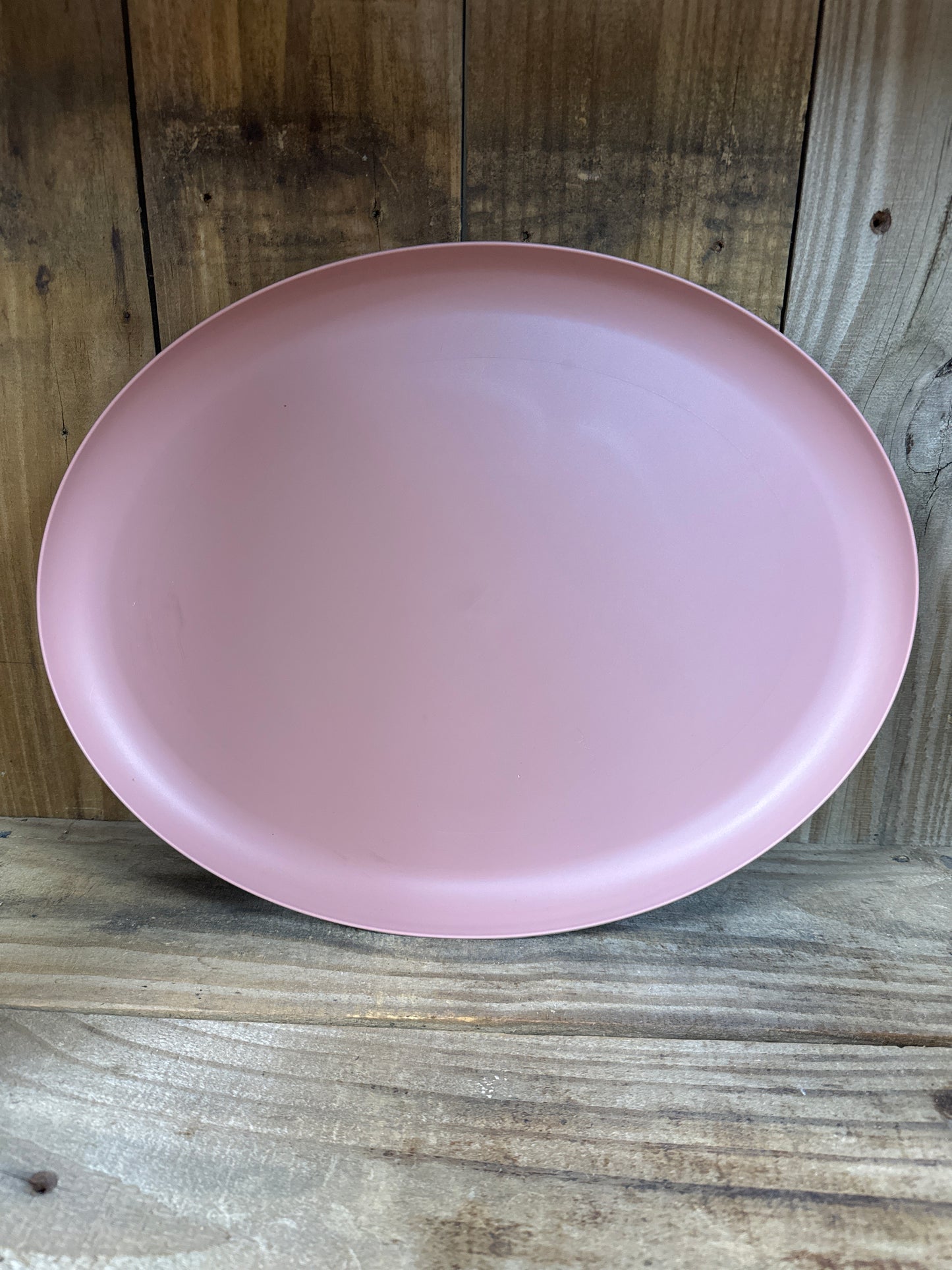 15” Oval Plate Plastic Freezer & Microwave Safe Top Rack Dishwasher Safe