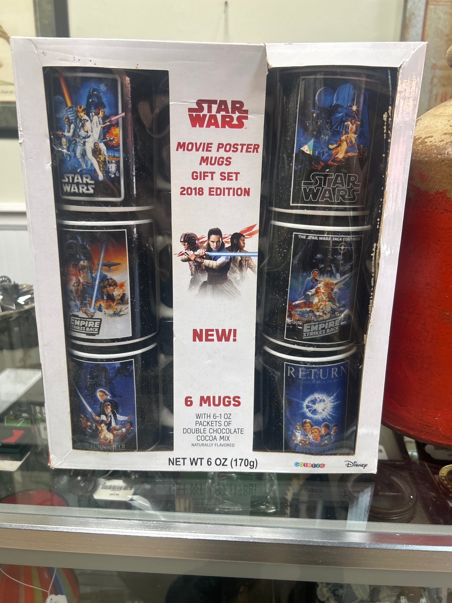 2018 Edition Star Wars Saga Movie Poster 6-mug gift set