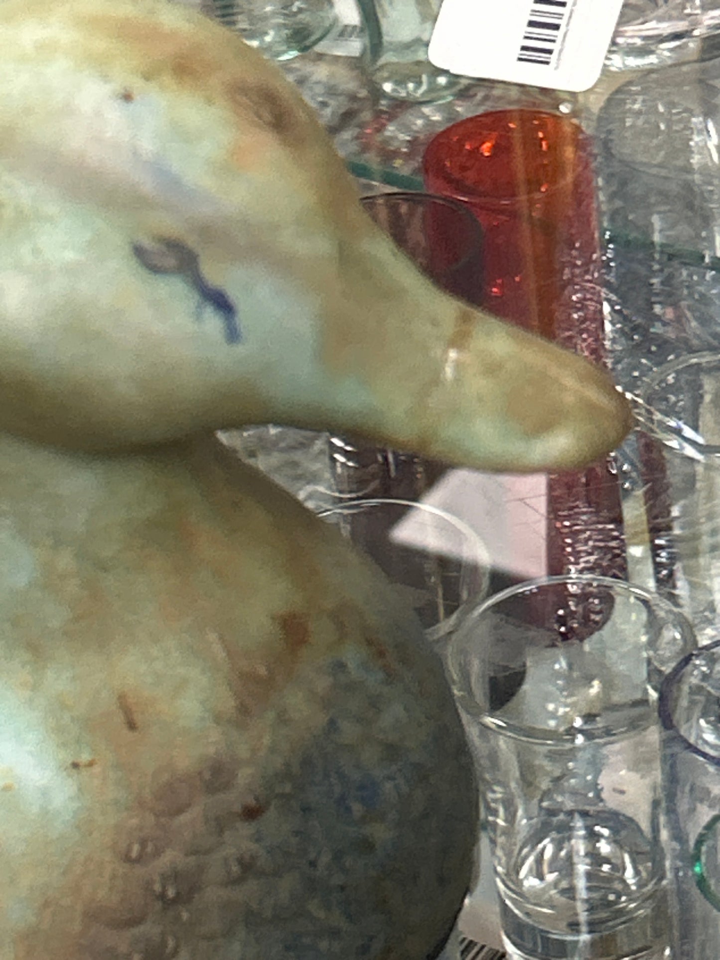 Possibly MCCARTY POTTERY - LARGE DUCK (repaired bill)