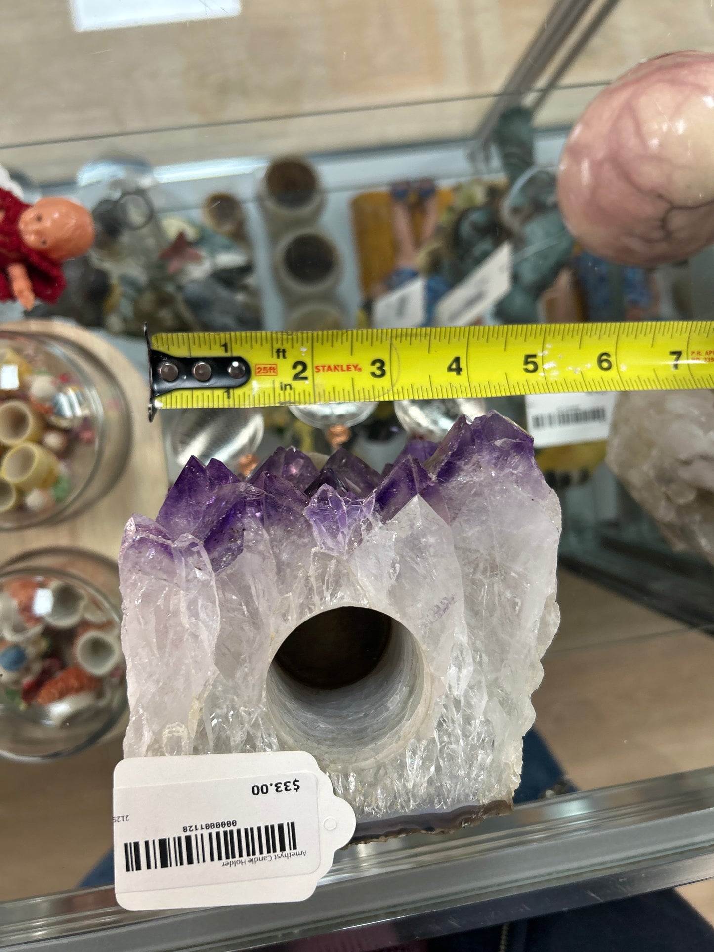 Amethyst Candle Holder