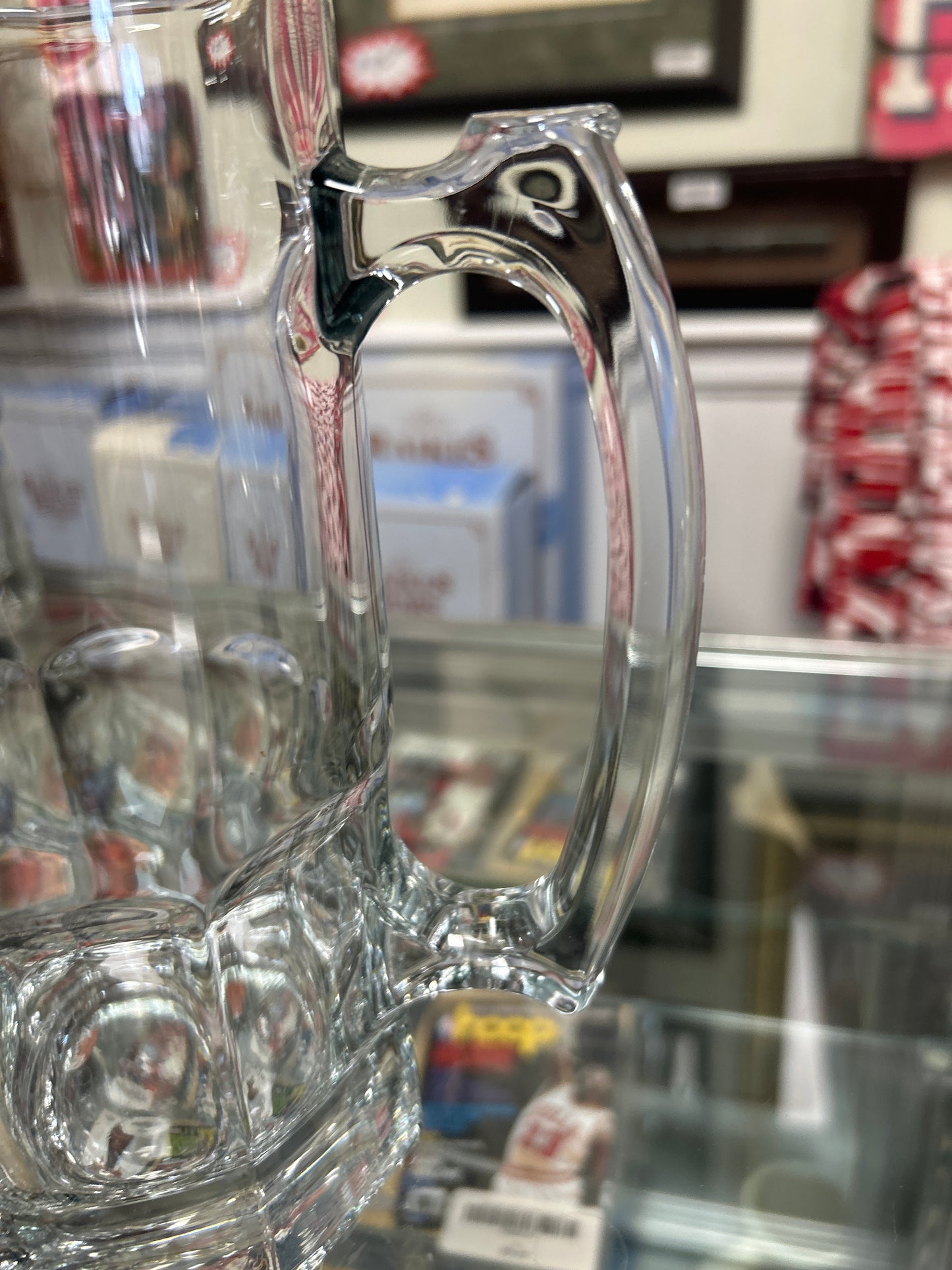 Vintage Libbey Beer Bar Glass Stein Super Mug 34oz