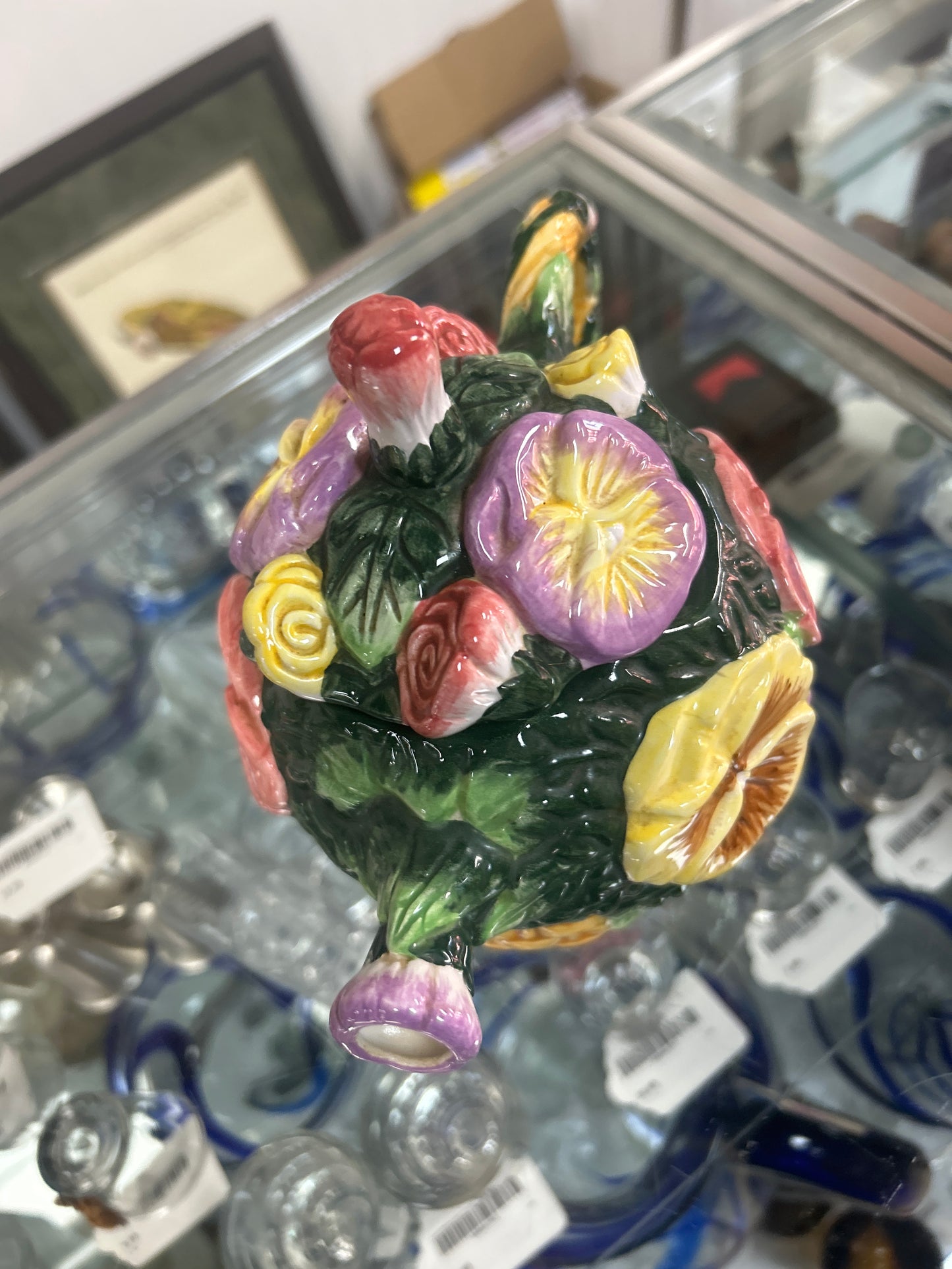 Ceramic Floral Covered Teapot by Asia Master Group