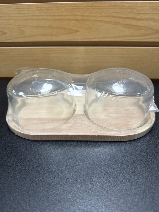 Cloche Tray Set Small