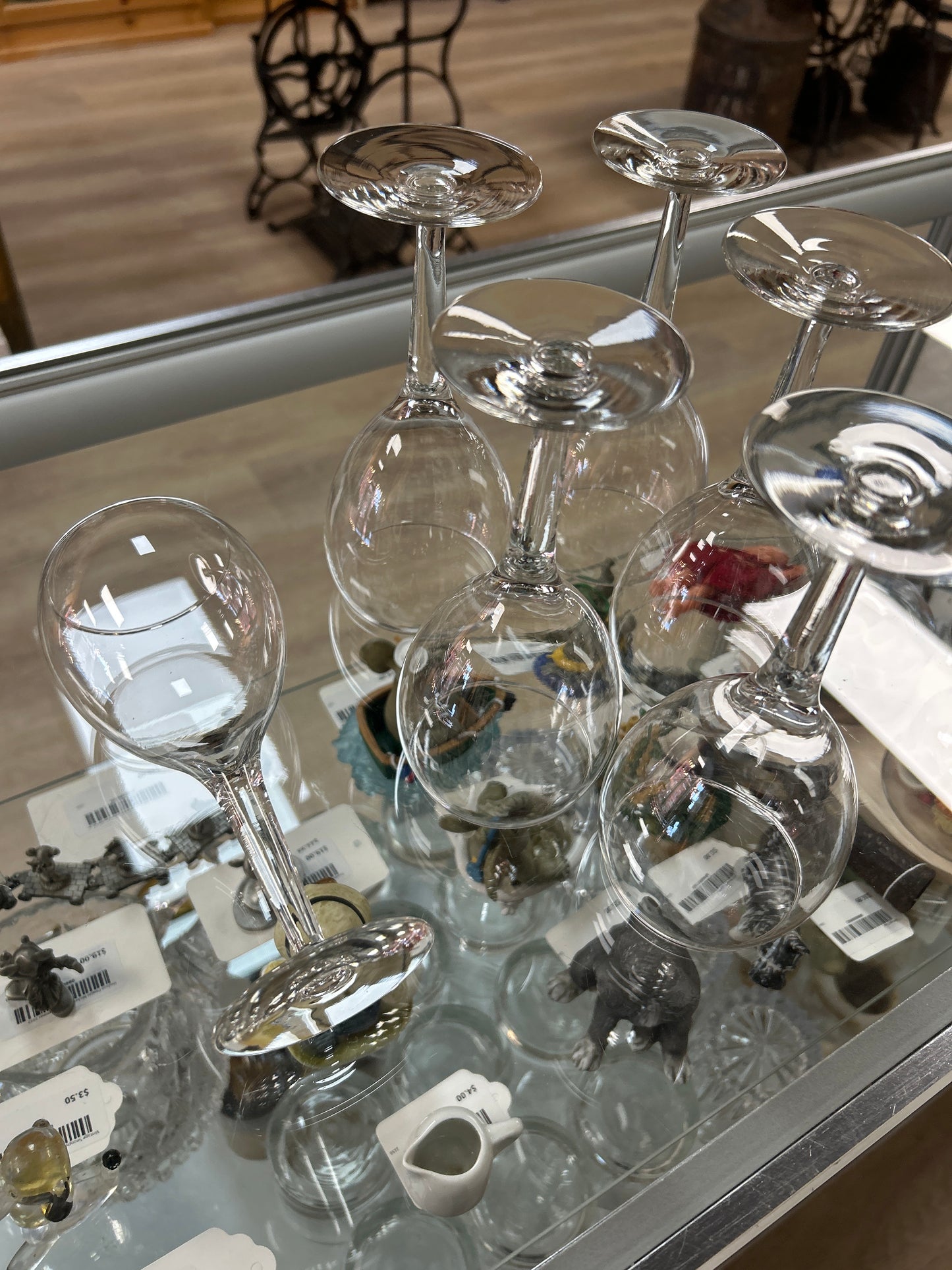 Vintage wine glasses 6 in set