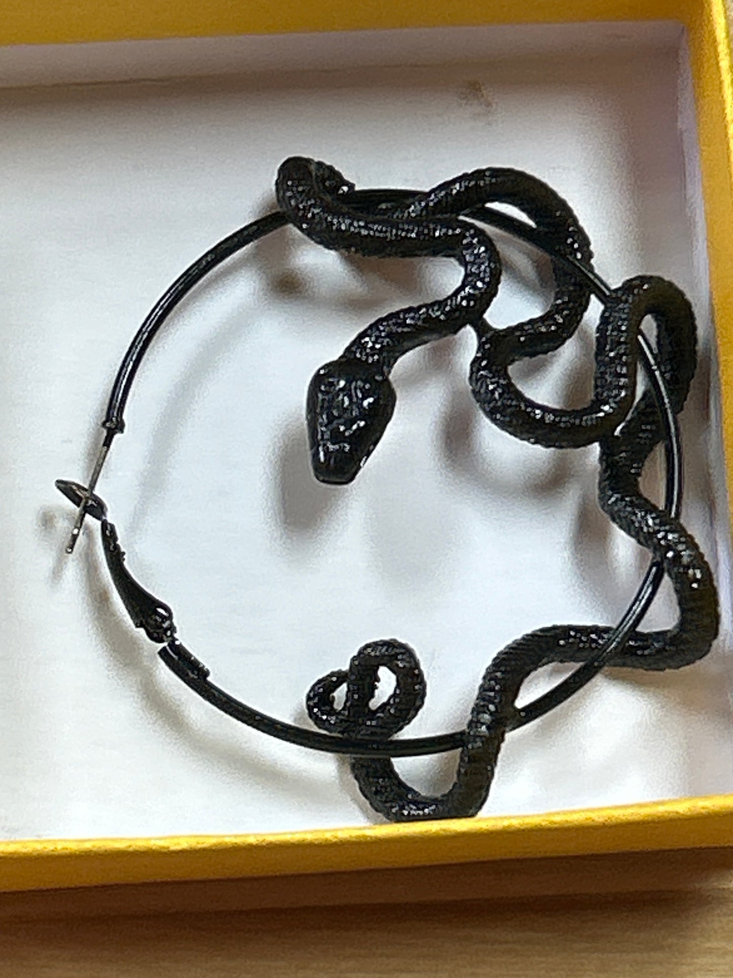 Snake Hoop Earrings