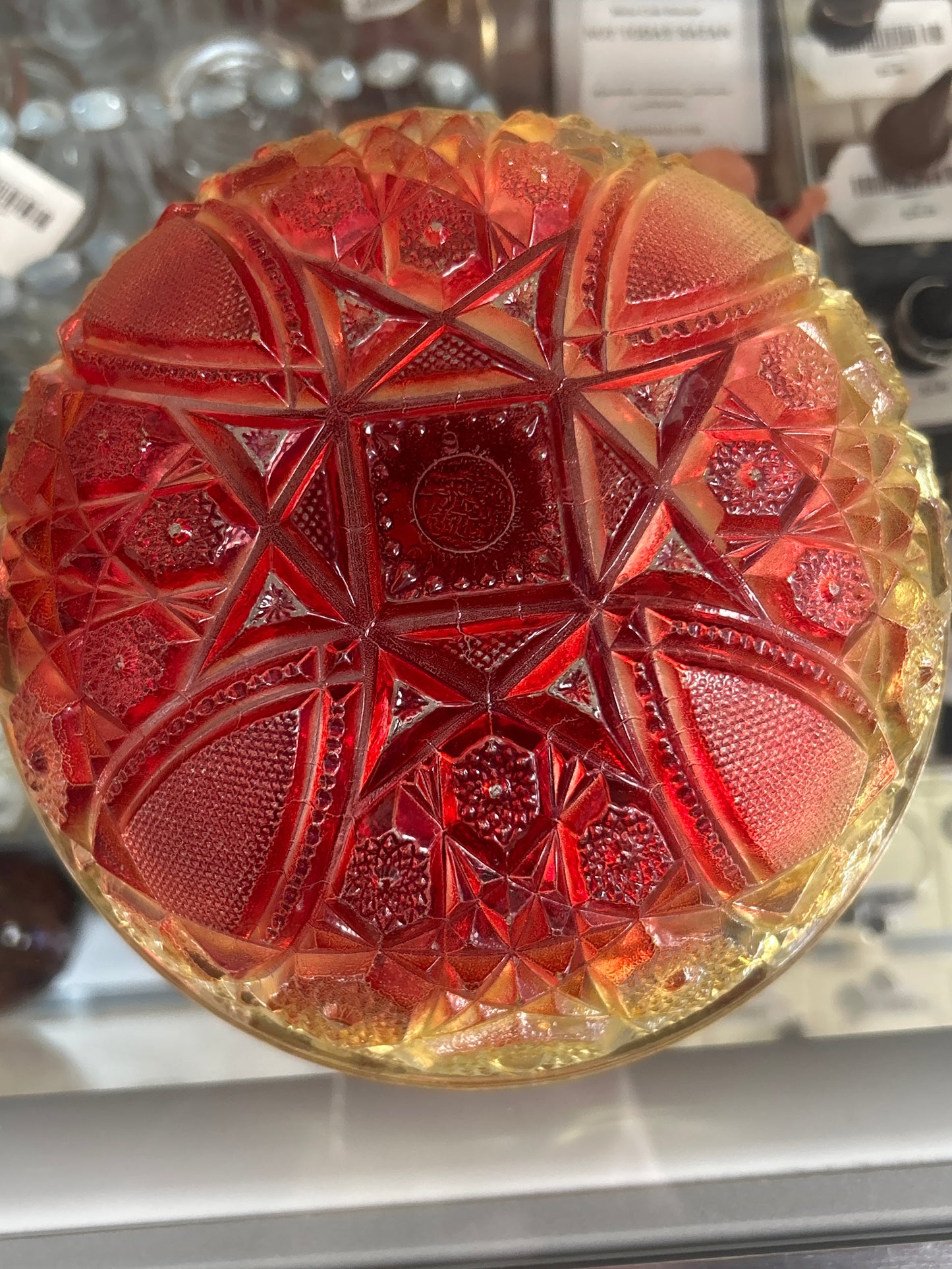 Jeannette Glass Company Hobstar bowl 8”