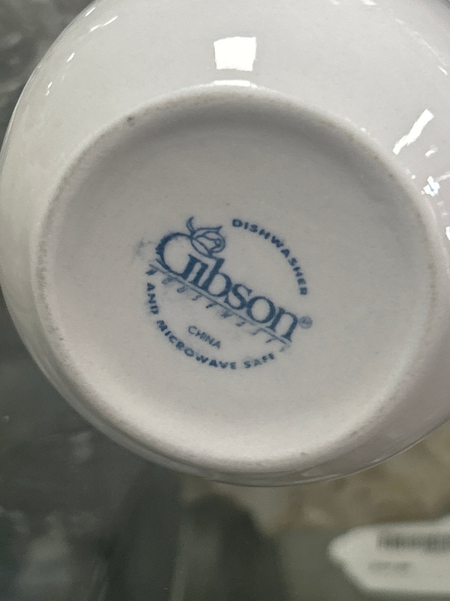 Vintage Gibson Ceramic White Creamer - 4"