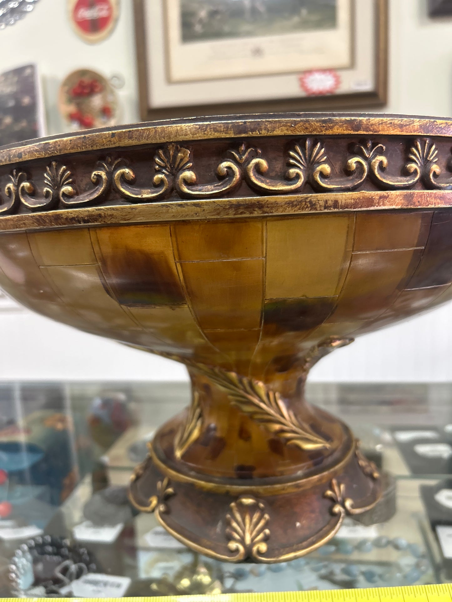 Large Vintage Centerpiece (15” appears to be resin)