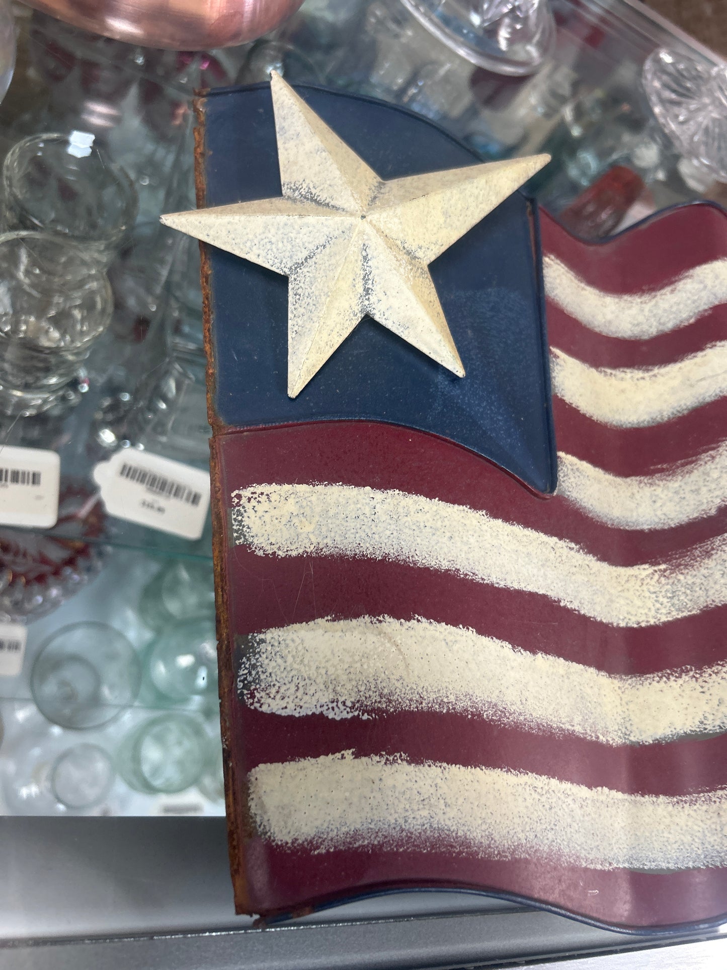 Iron Wavy American Flag