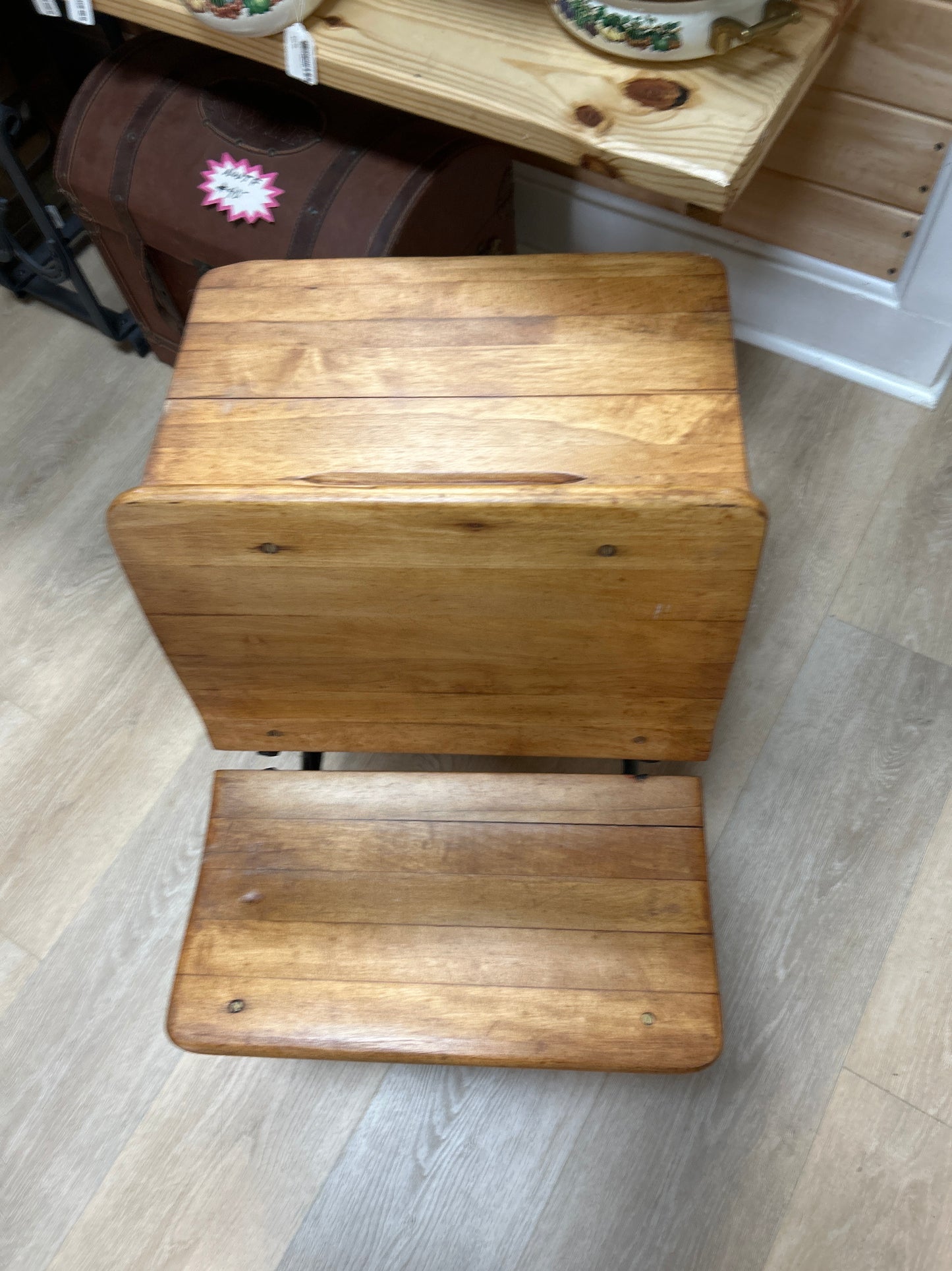 Antique or definitely vintage folding school desk