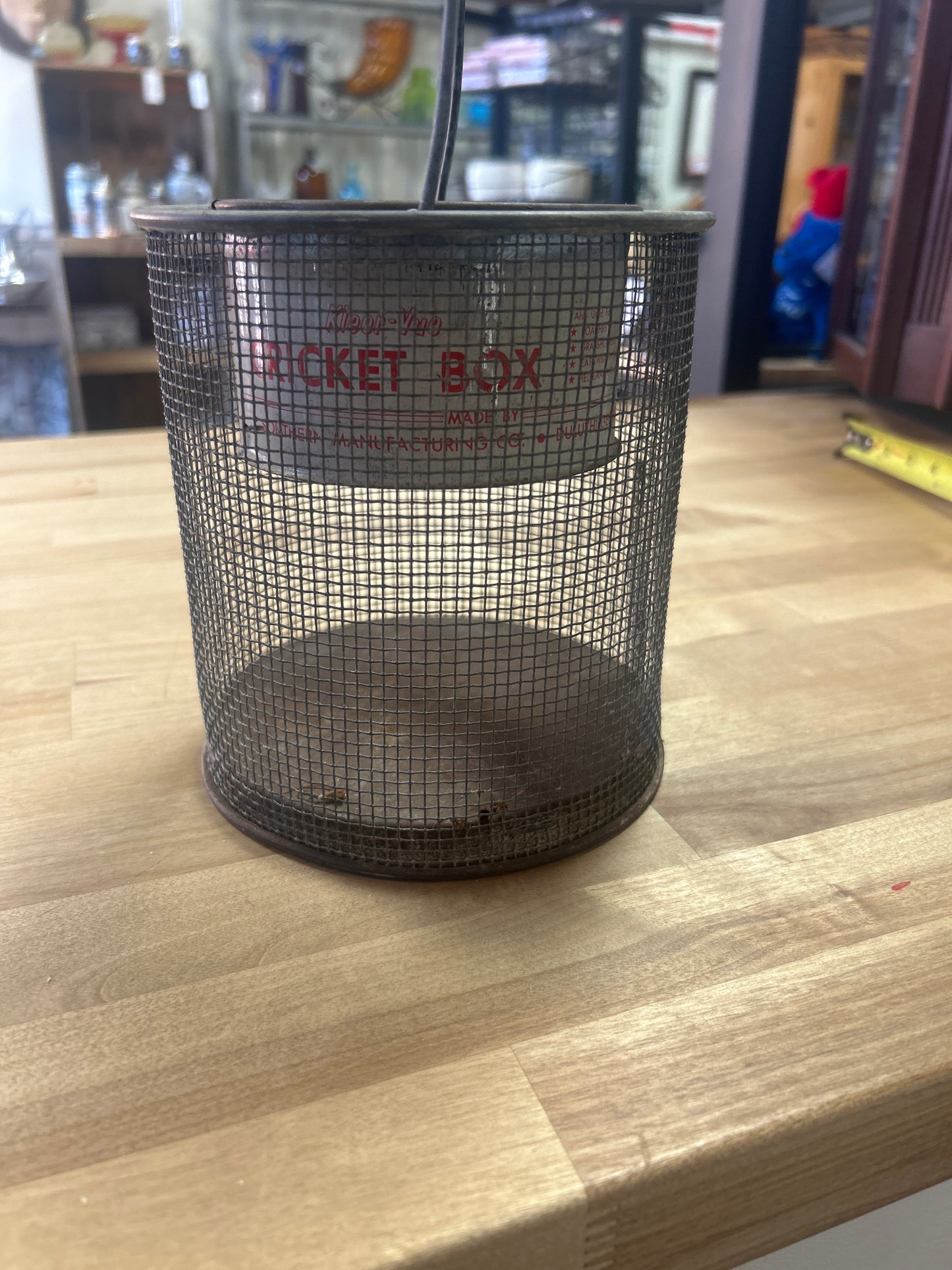Vintage Kleer-Vue Cricket Bait Box Made in The USA Fishing