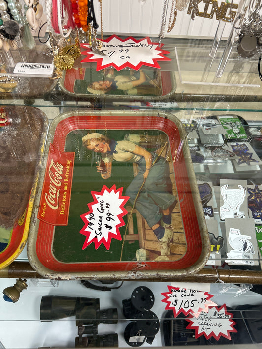 1940 Coca-Cola "Sailor Girl" Vintage Tray (Coke)