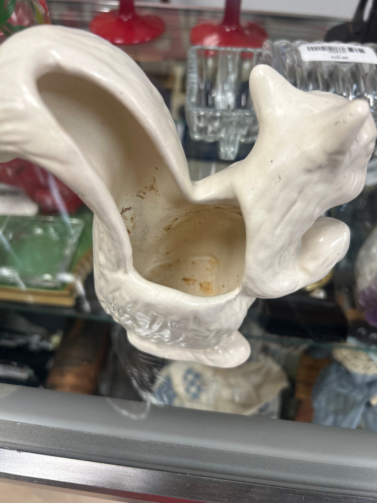 Vintage Niloak Art Pottery Company Ceramic Squirrel Planter/vase