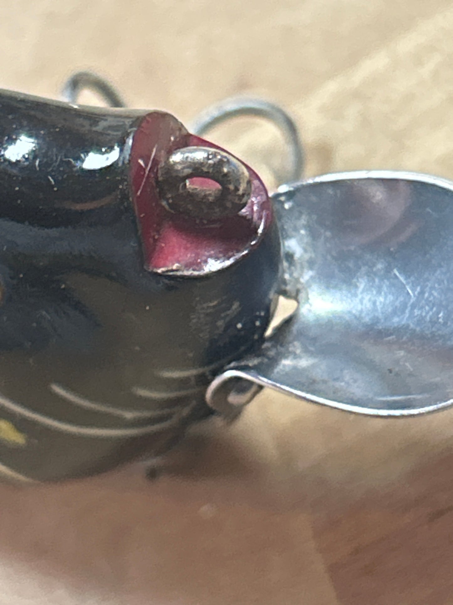 VINTAGE HEDDON PUNKINSEED LURE BLACK/WHITE (tackle box find) See Photos for condition