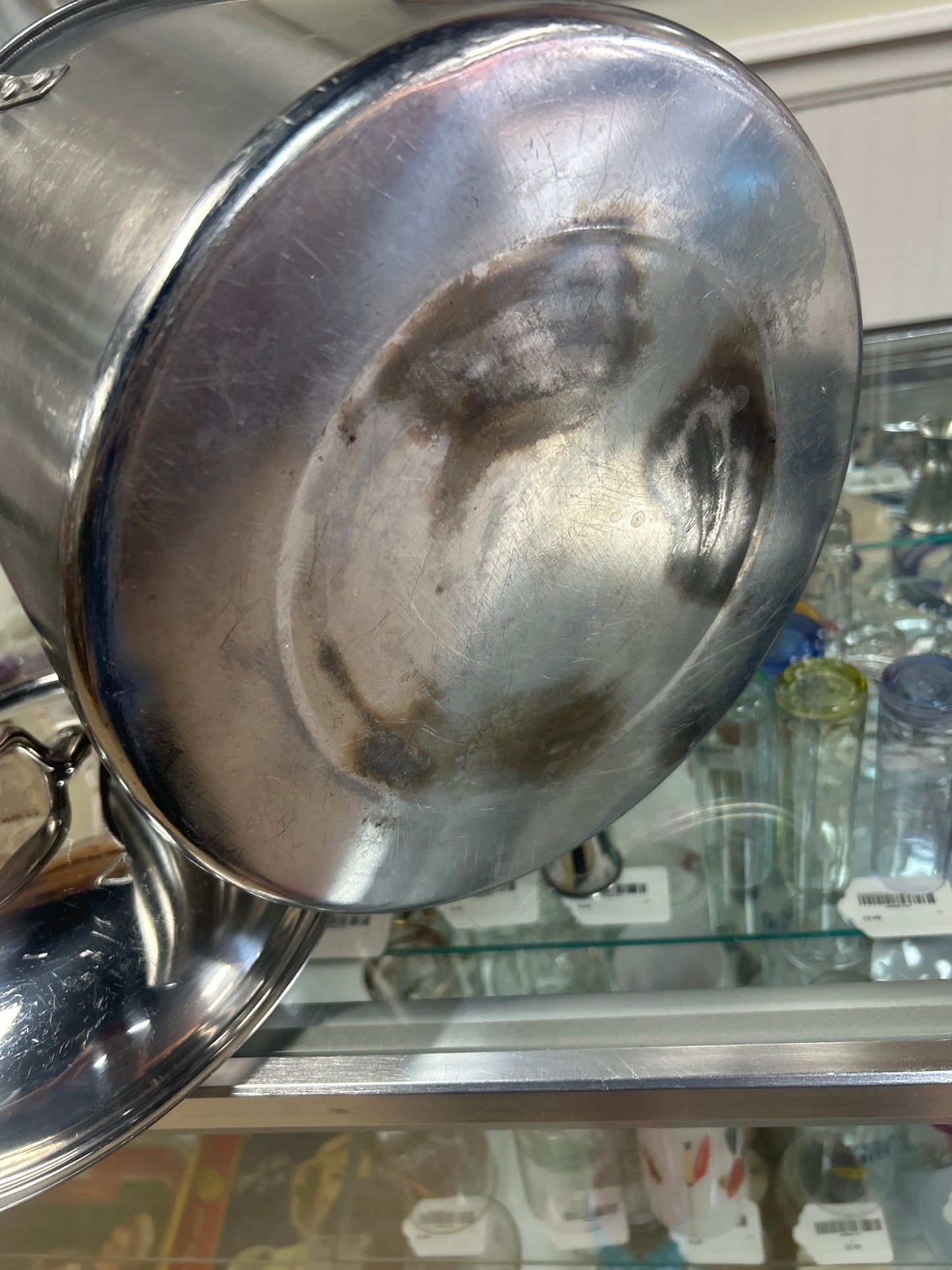 Medium Steel Boiling Pot with Lid (pre-owned)