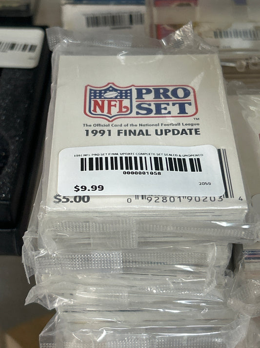1991 NFL PRO SET FINAL UPDATE COMPLETE SET SEALED & UNOPENED Cards