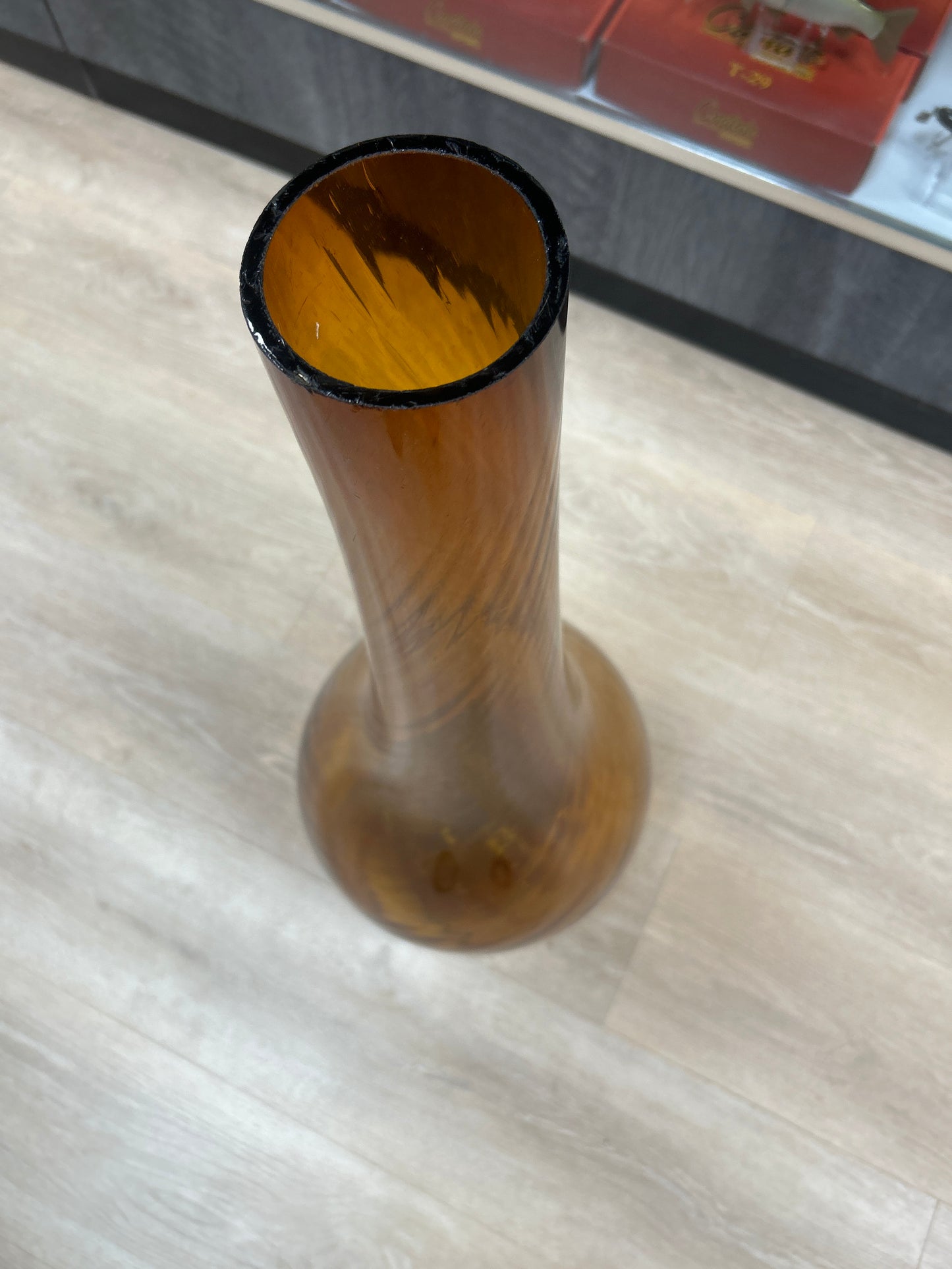 Glass Vase 36" Brown