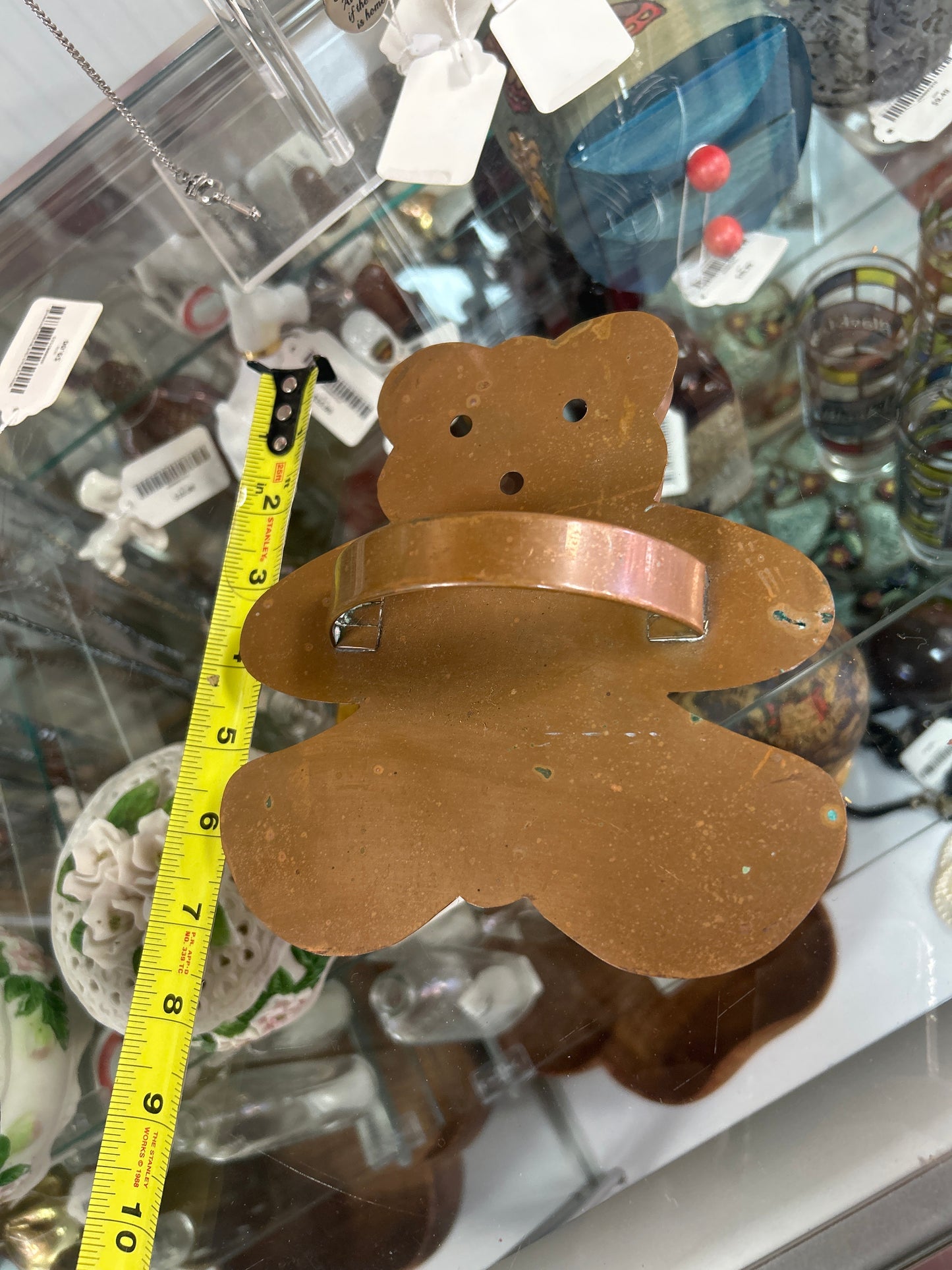 Vintage Cape Cod Copper Works Large Copper Teddy Bear Cookie Cutter