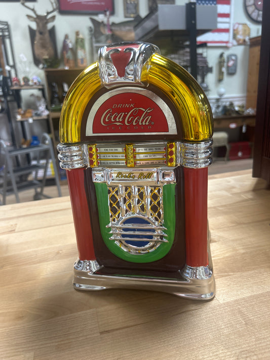 Vintage Gibson 2002 Coca Cola Coke Jukebox Cookie Jar preowned