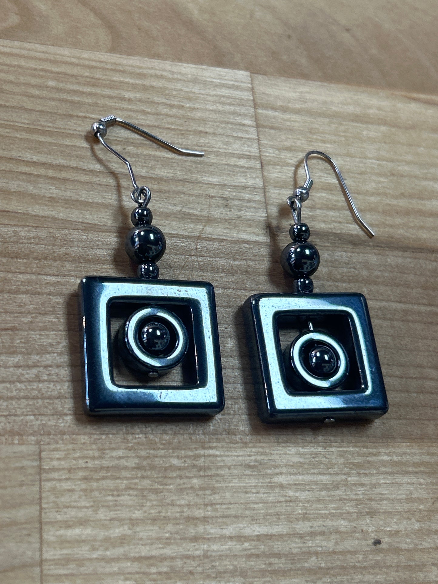 Square Metal Earrings