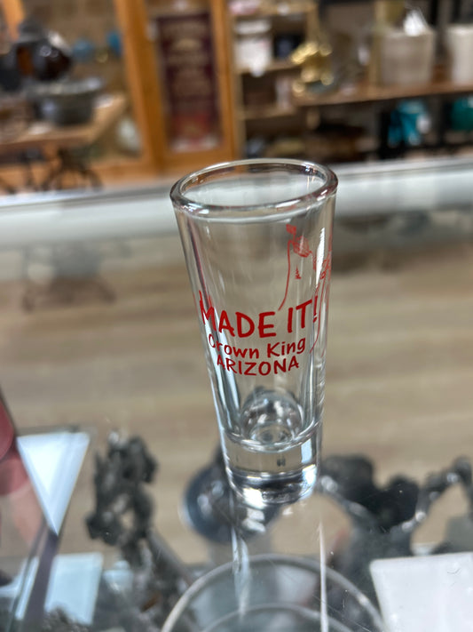 Crown King Arizona shot glass